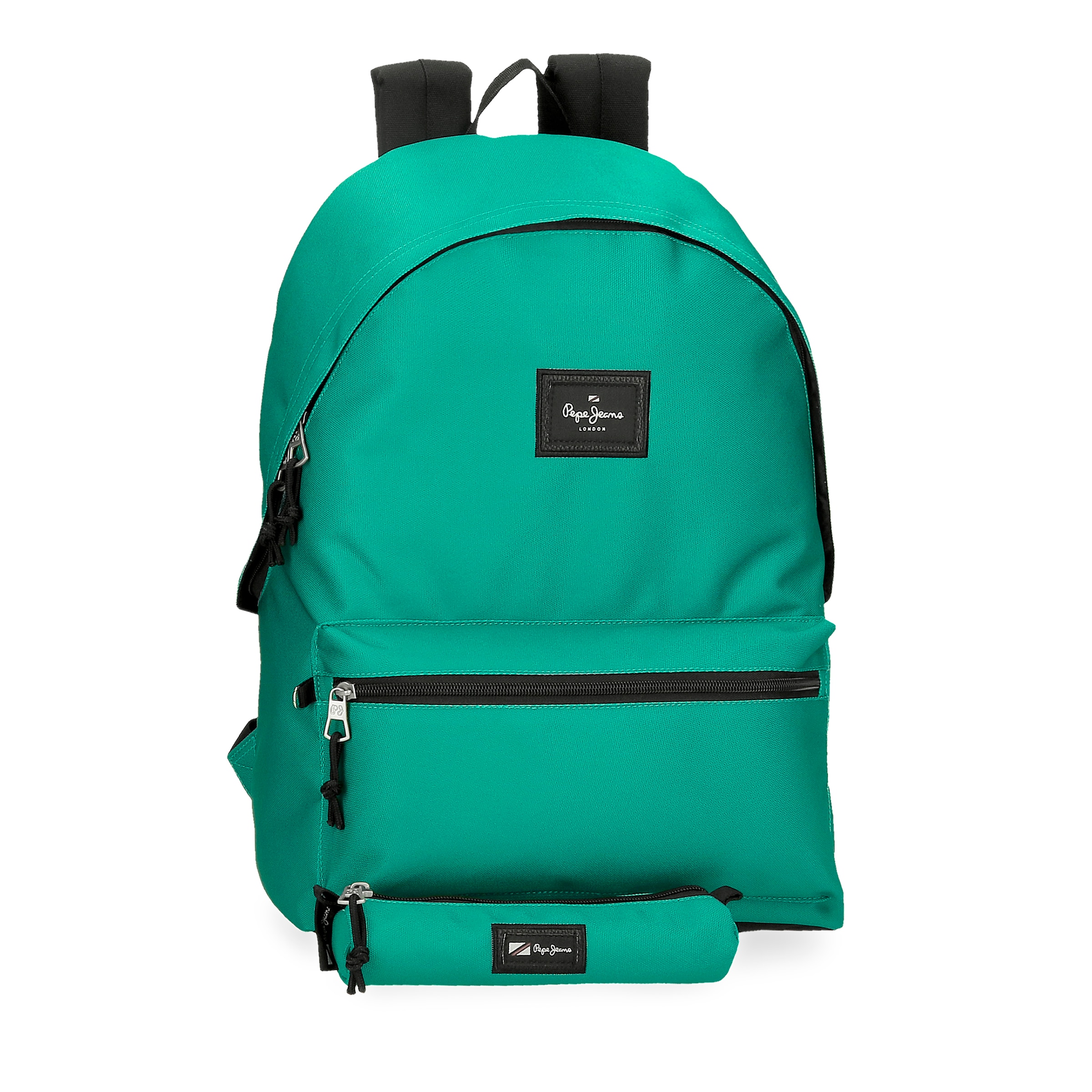 Imagem 0 de Mochila Porta Computador + Estojo Escolar Pepe Jeans Aris em Verde