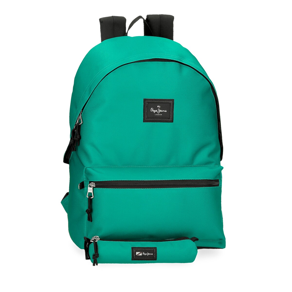 Mochila Porta Computador + Estojo Escolar Pepe Jeans Aris em Verde Verde-1