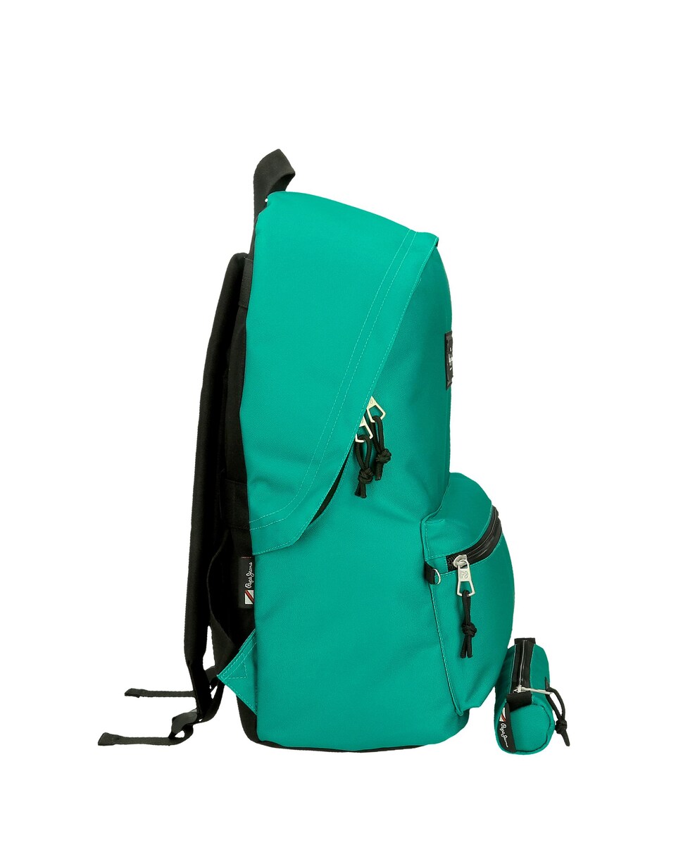 Mochila Porta Computador + Estojo Escolar Pepe Jeans Aris em Verde Verde-2