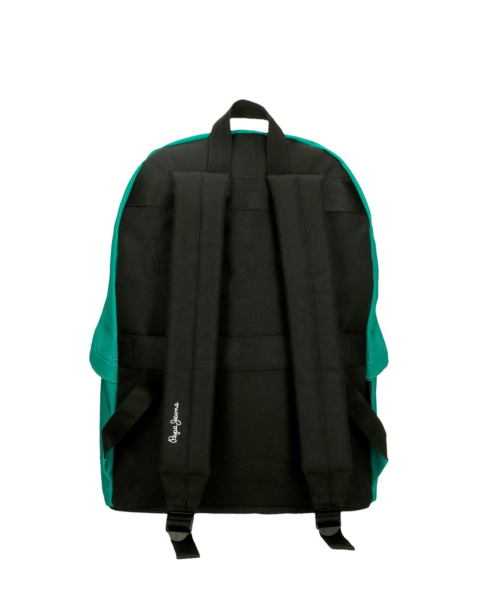 Mochila Porta Computador + Estojo Escolar Pepe Jeans Aris em Verde Verde-3