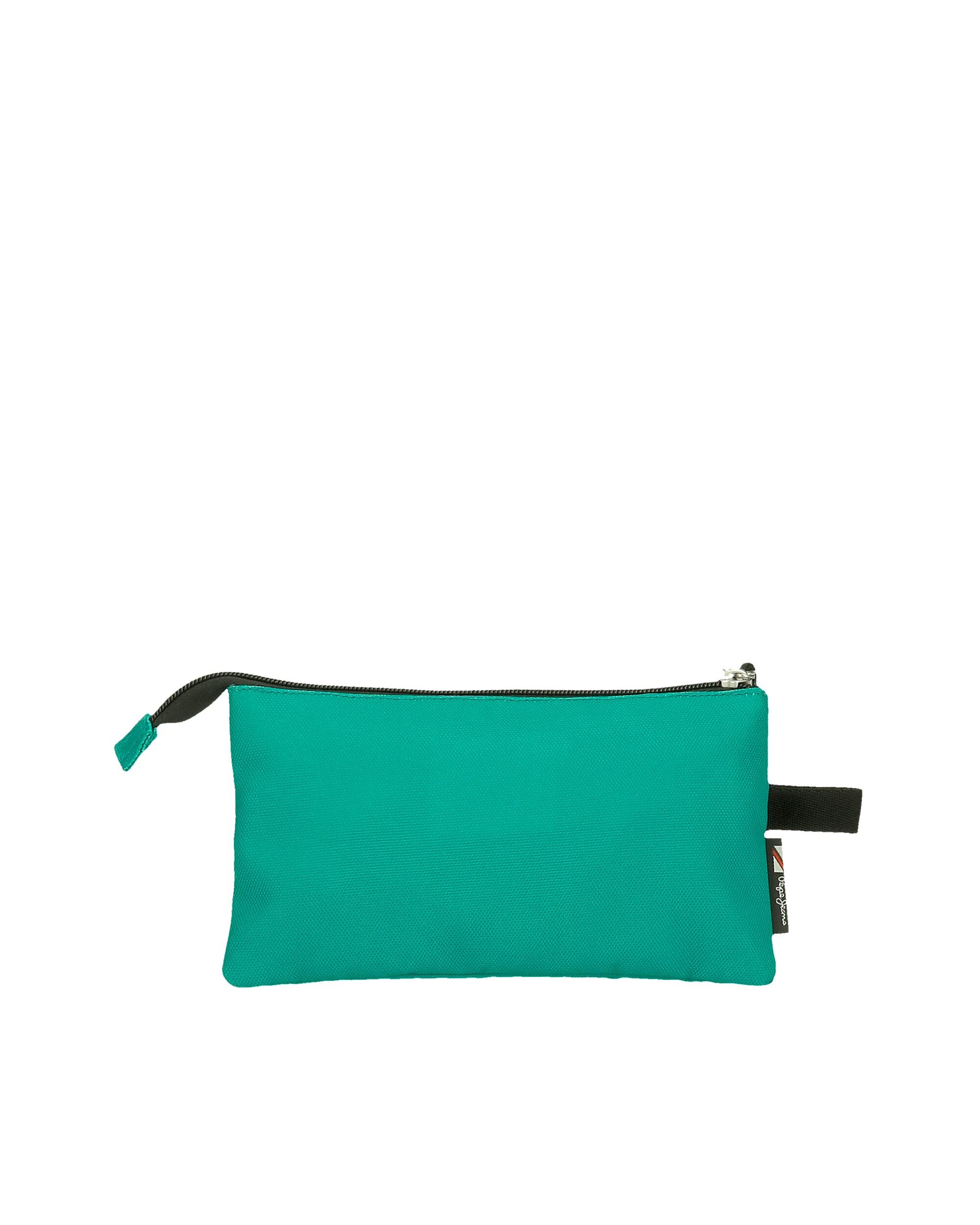 Estojo Pepe Jeans Aris Evergreen Três Compartimentos em Verde Verde-3