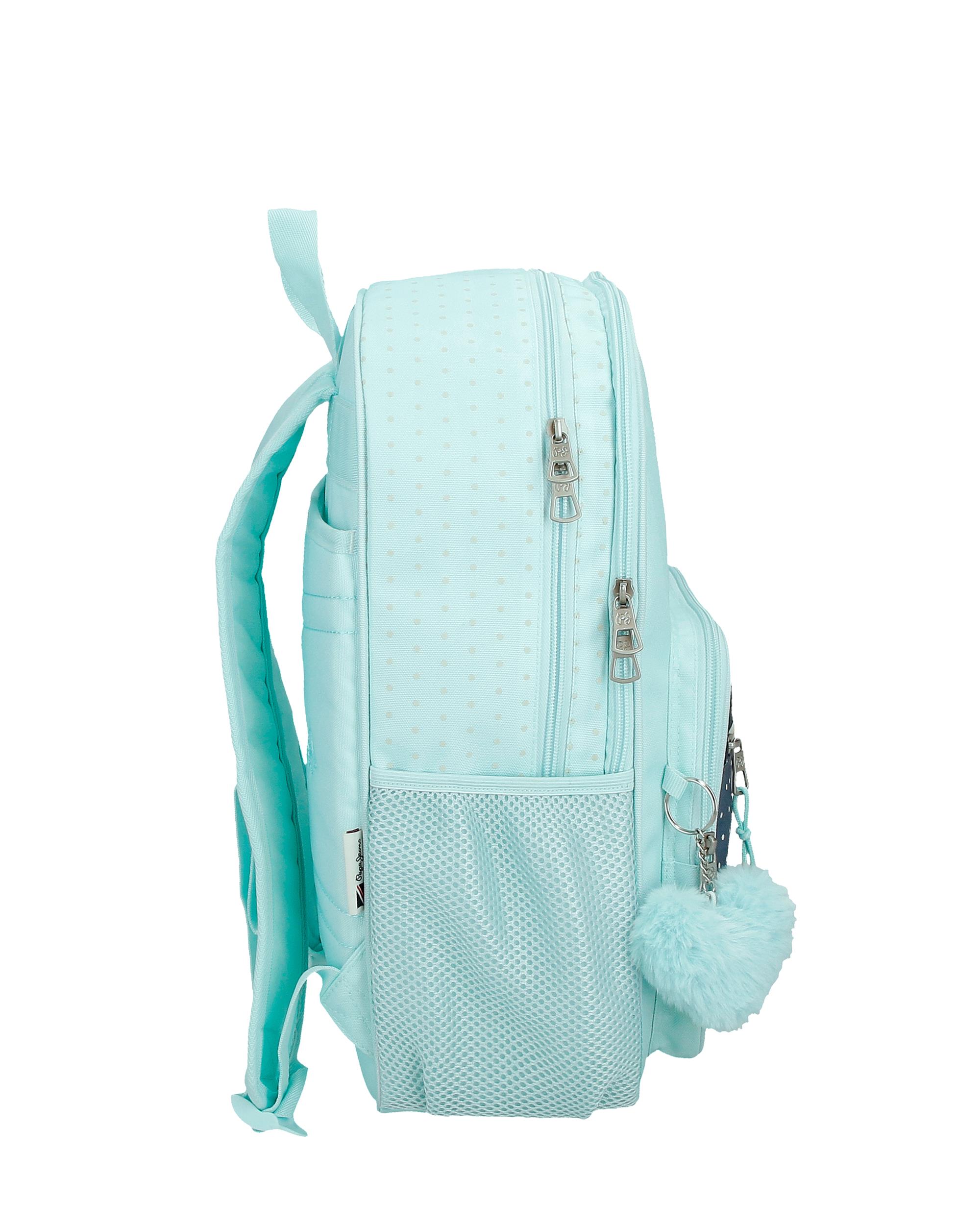 Mochila Escolar Dalma de Dois Compartimentos 40 Cm Azul-2