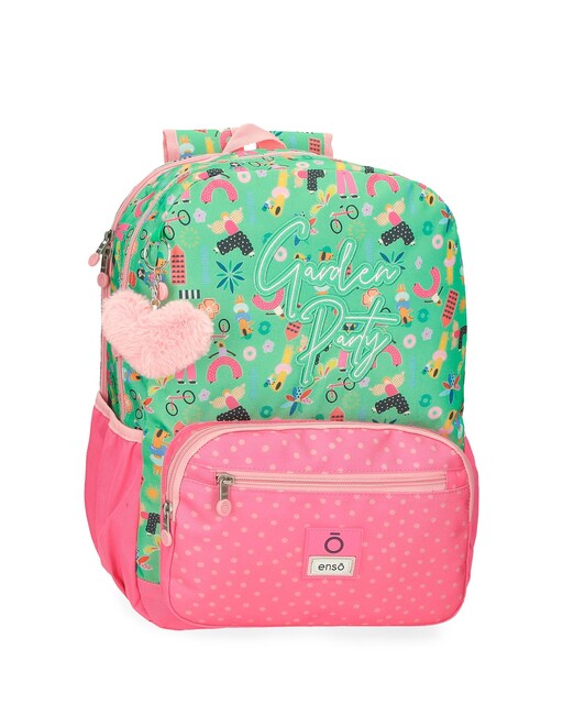 Imagem 0 de Mochila Escolar Enso Garden Party de 42cm com Dois Compartimentos