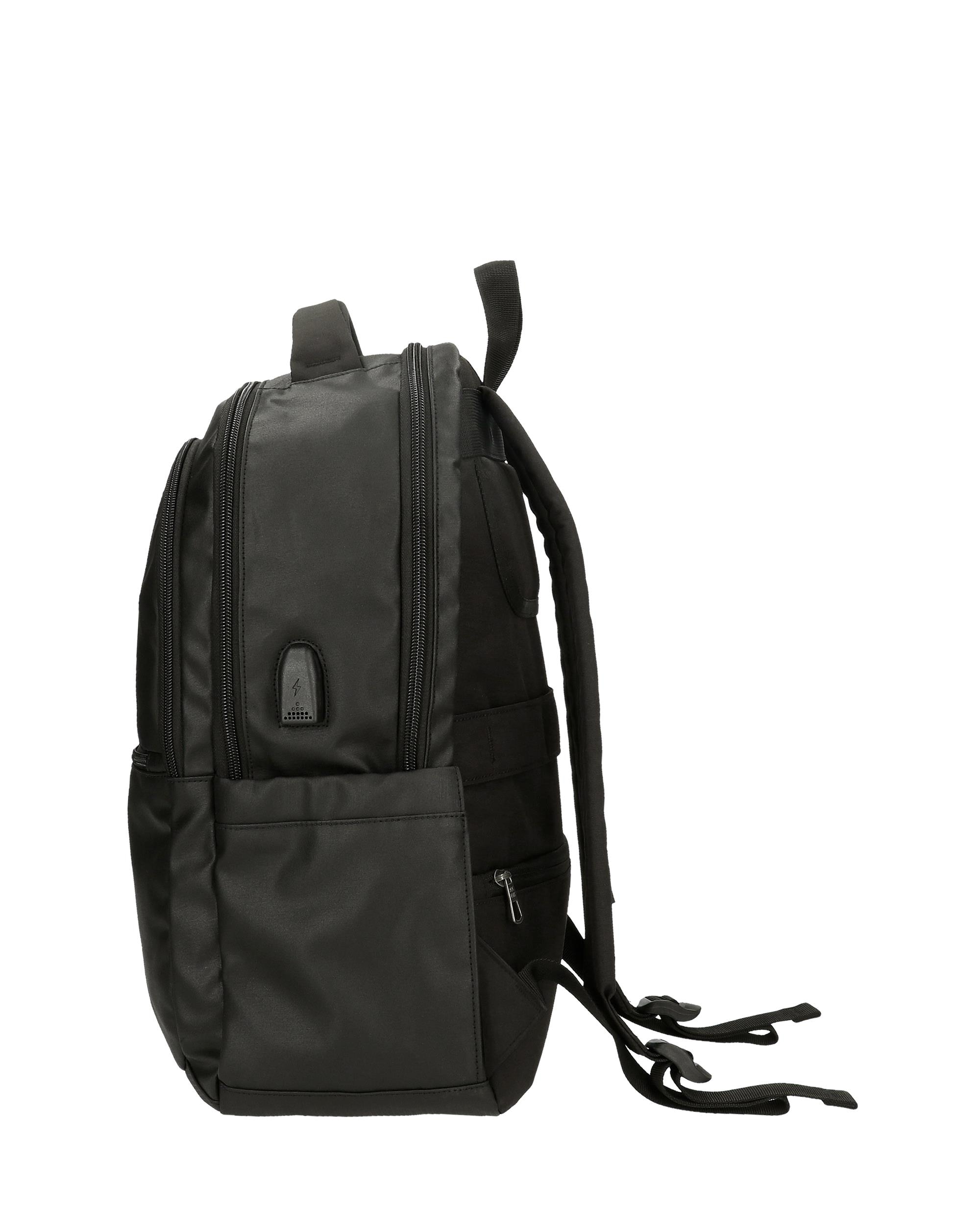 Mochila 13,3" Pepe Jeans Dortmund com Bolso Frontal Preto-4