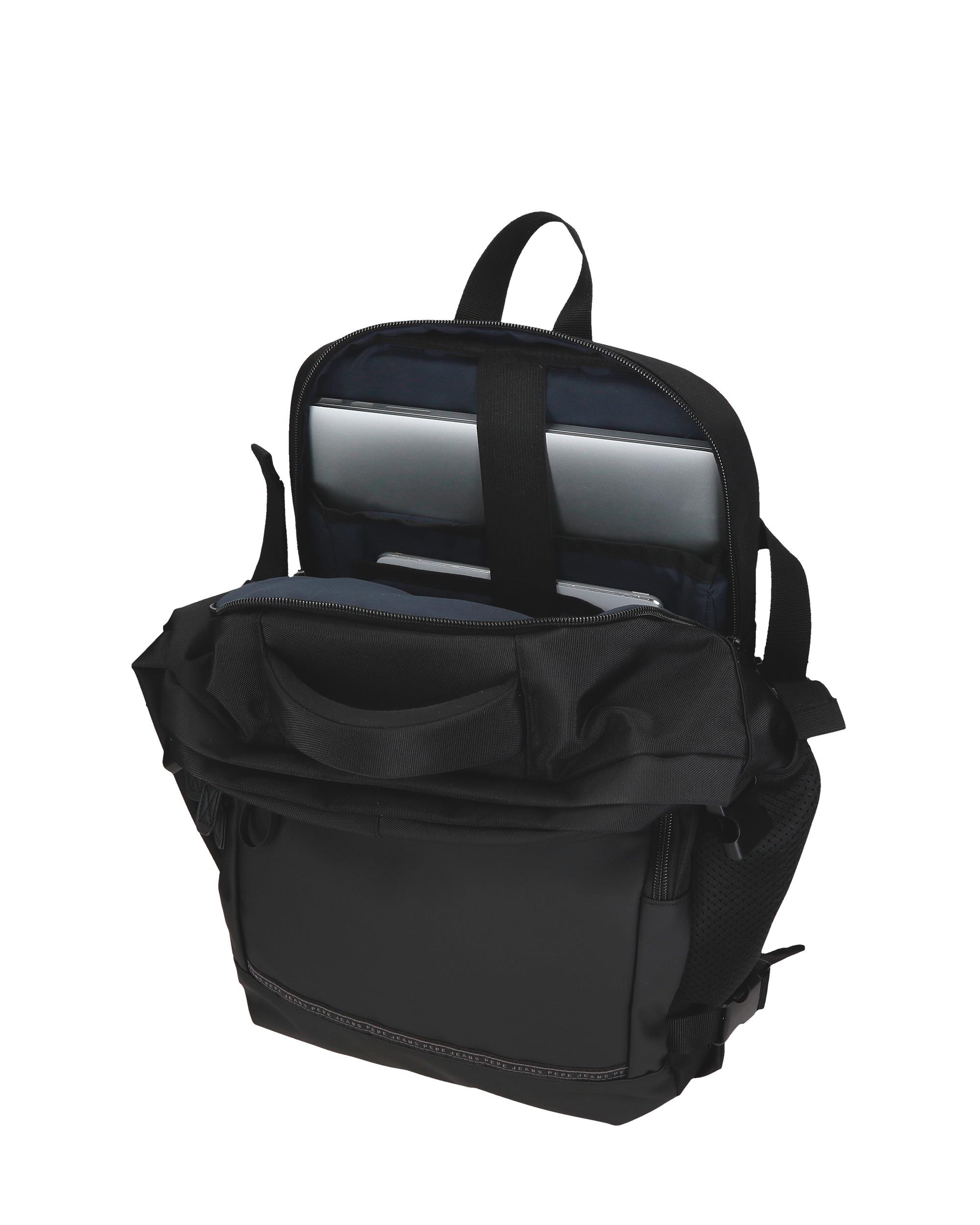 Mochila 13,3" Stratford com Dois Compartimentos e Adaptável a Trolley Preto-5