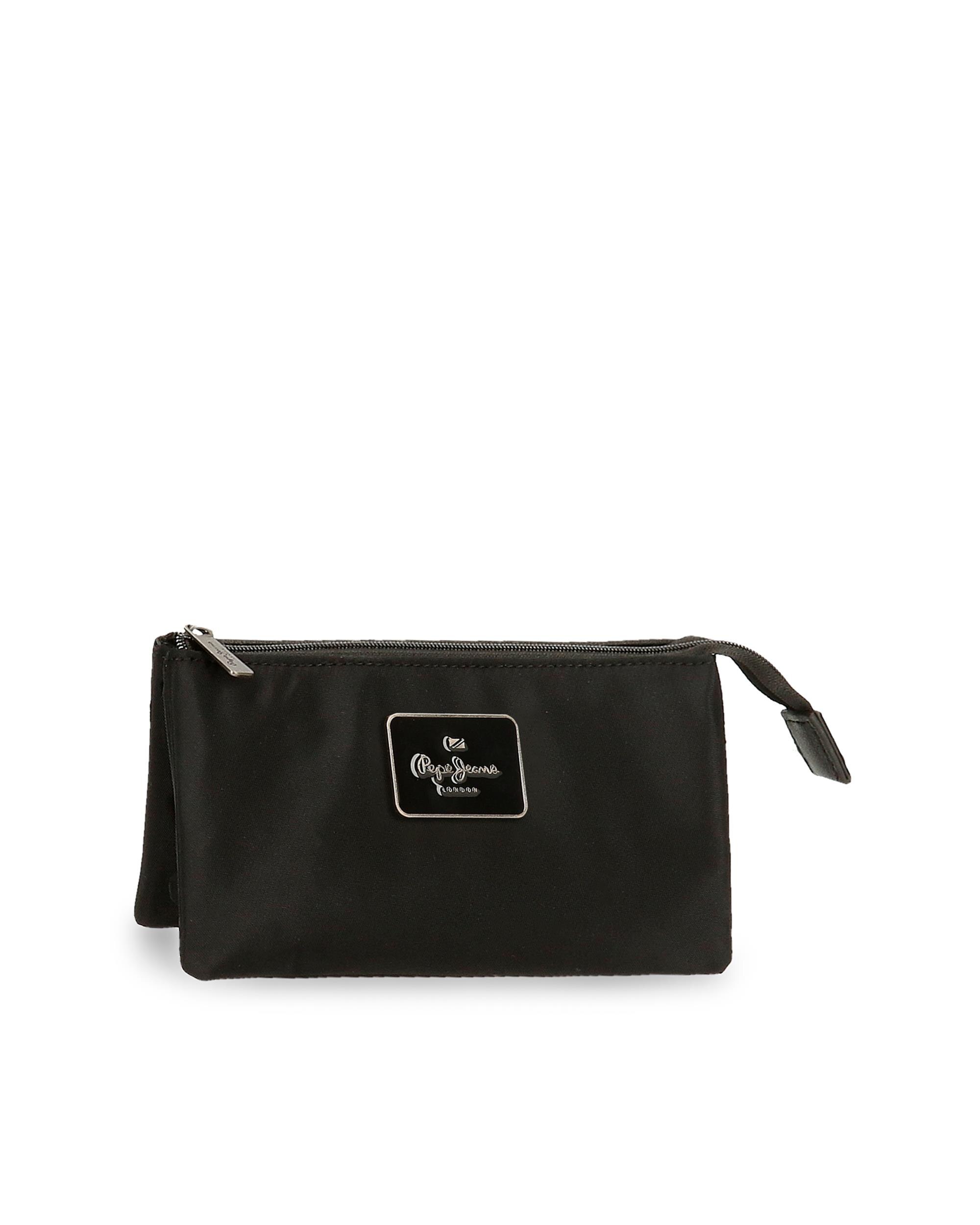 Imagem 0 de Necessaire Três Compartimentos Pepe Jeans Christine em Preto