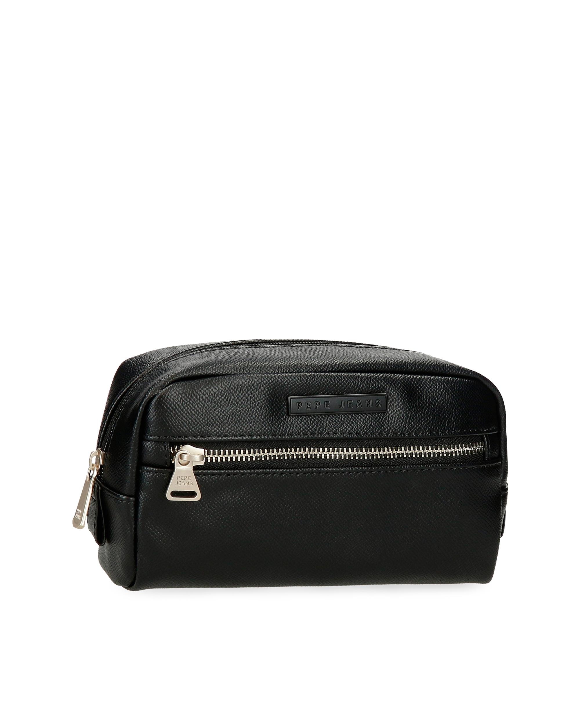 Imagem 0 de Necessaire Pequeno Elia com Bolso Frontal em Castanho