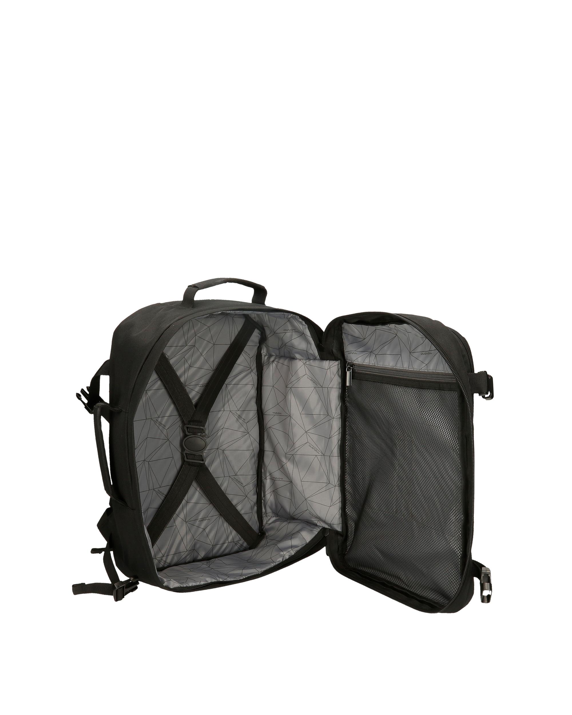 Mochila de Viagem 40 Cm Dois Compartimentos Movom Foster em Preto Preto-5