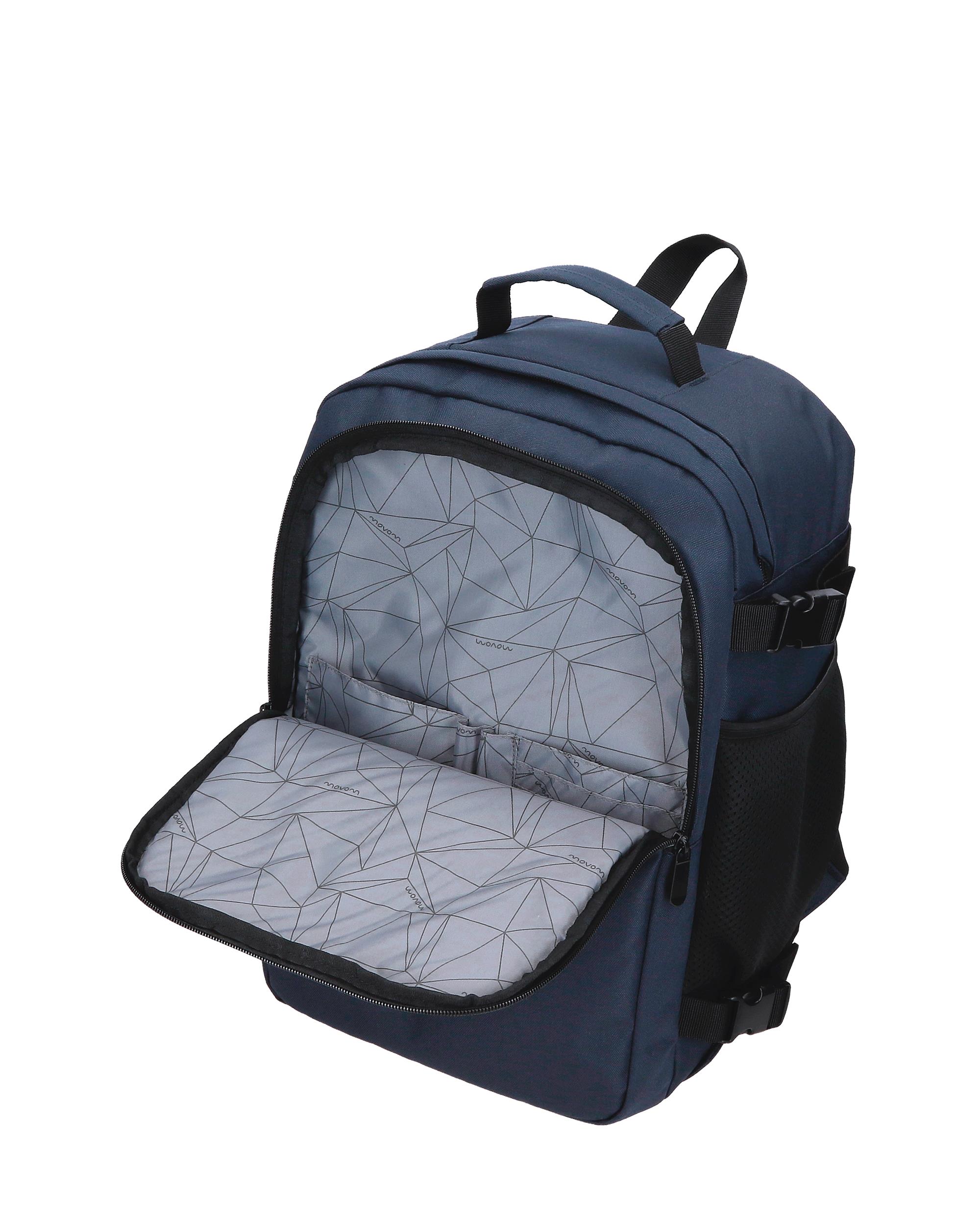 Mochila de Viagem 40 Cm Dois Compartimentos Movom Foster 40 Cm Azul-marinho Azul-6