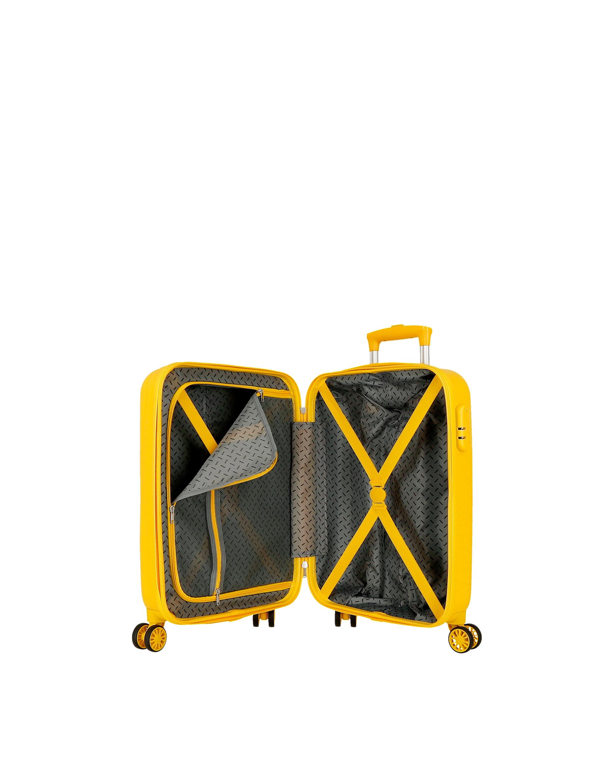 Mala de Cabine Garfield com Capacidade de 34l em Ocre Amarelo-5