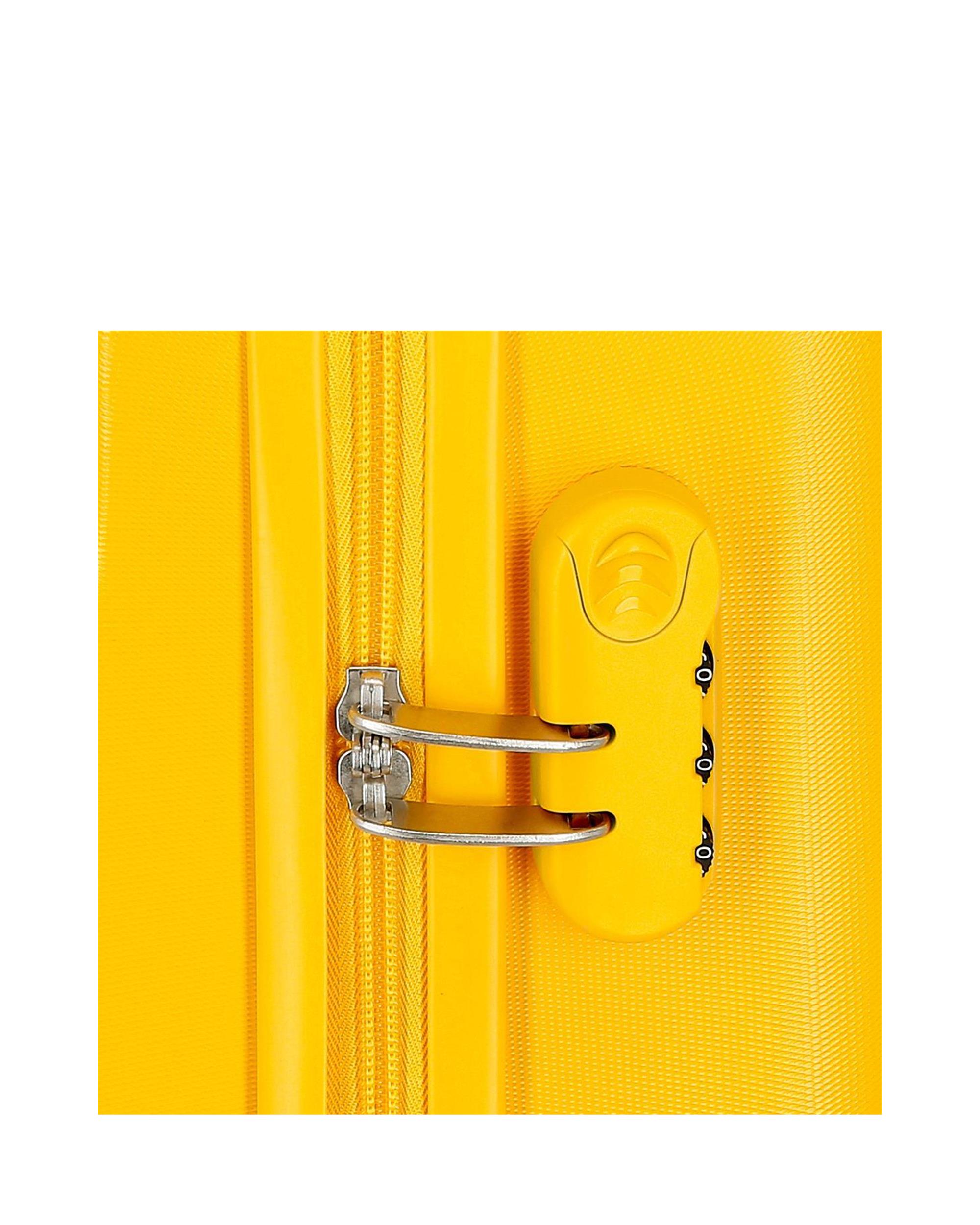Mala Infantil 2 Rodas Multidirecionais Garfield com Capacidade de 34l em Ocre Amarelo-6
