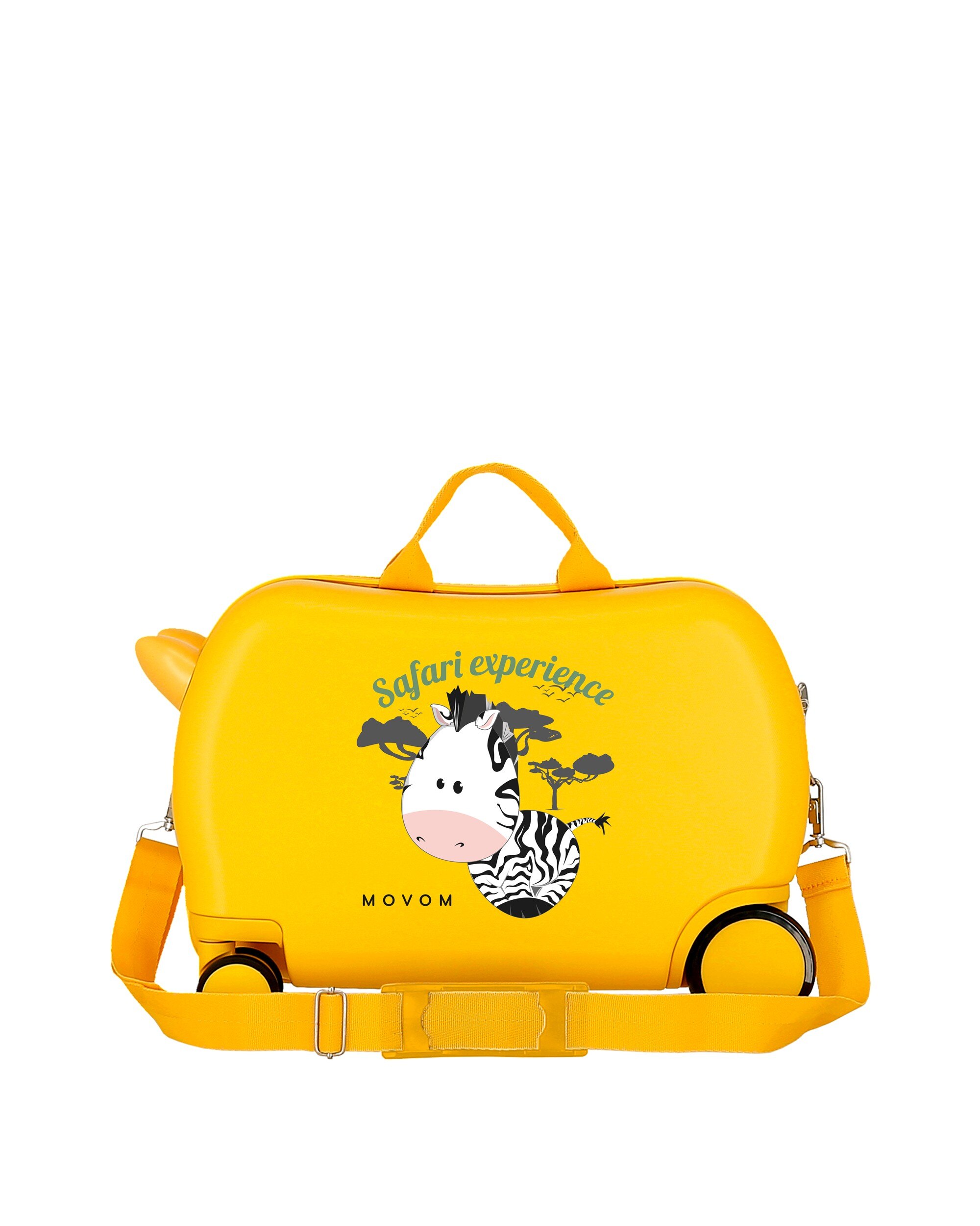 Mala Infantil 2 Rodas Multidirecionais Movom Adventures com Capacidade de 28l em Ocre Amarelo-3