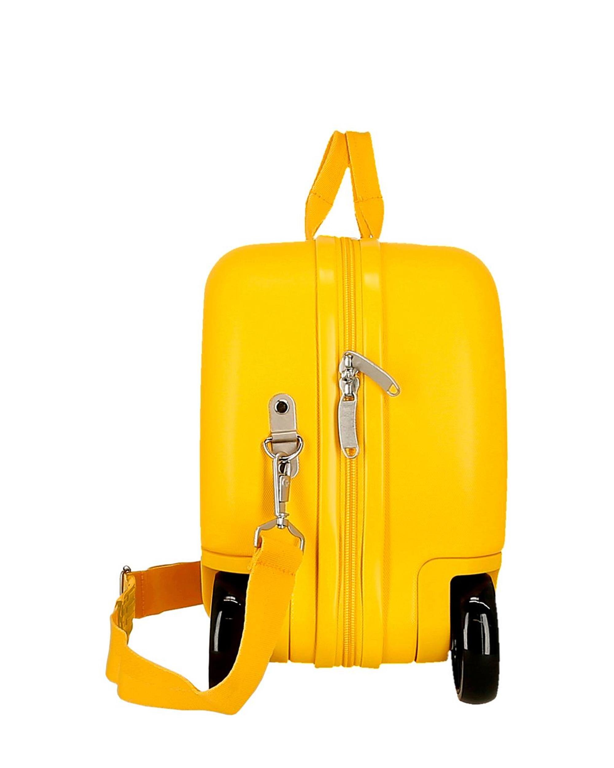 Maleta Infantil 2 Rodas Multidirecionais Whinnieh The Pooh Rígida com Capacidade de 24l Amarelo-2