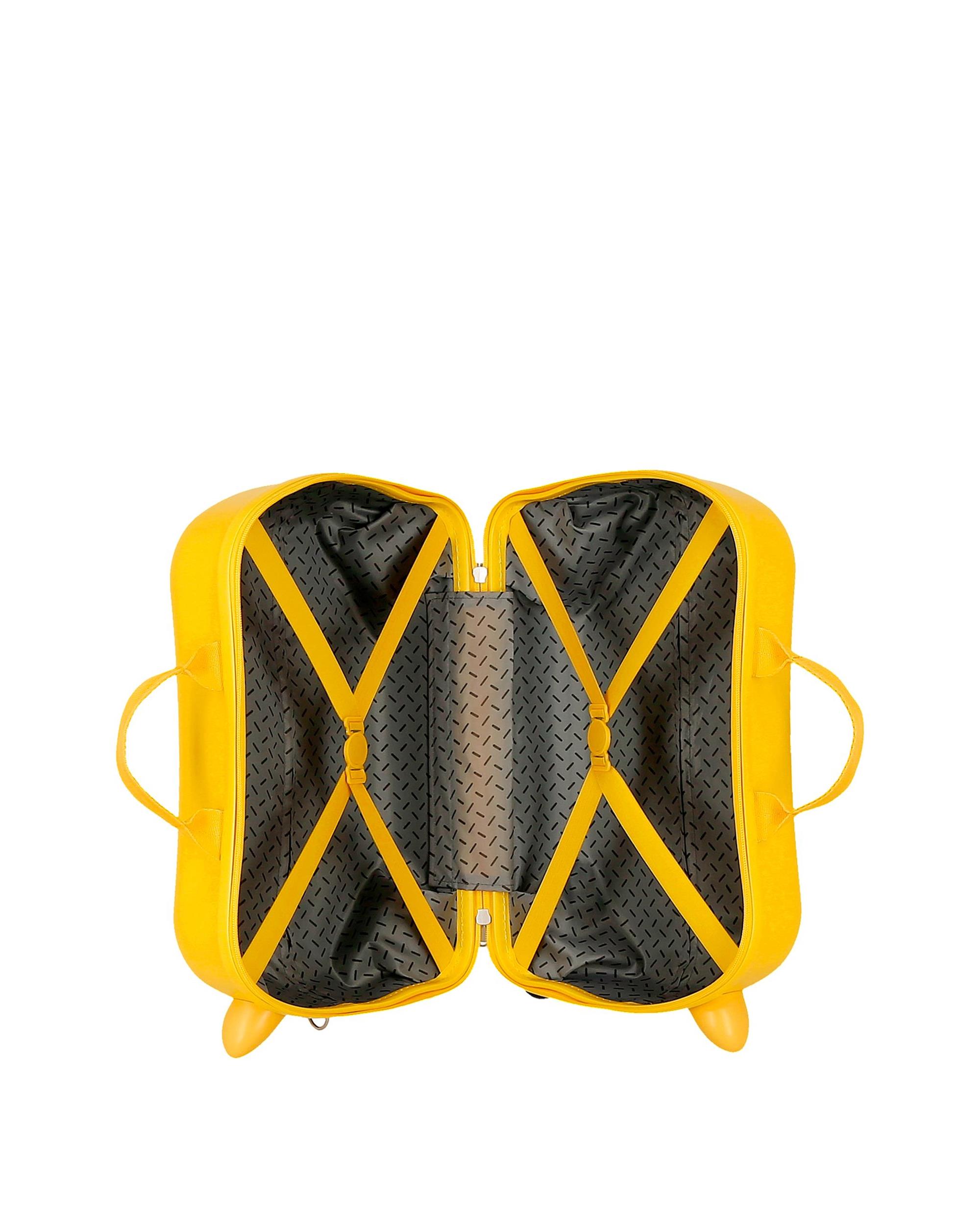 Maleta Infantil 2 Rodas Multidirecionais Whinnieh The Pooh Rígida com Capacidade de 24l Amarelo-5