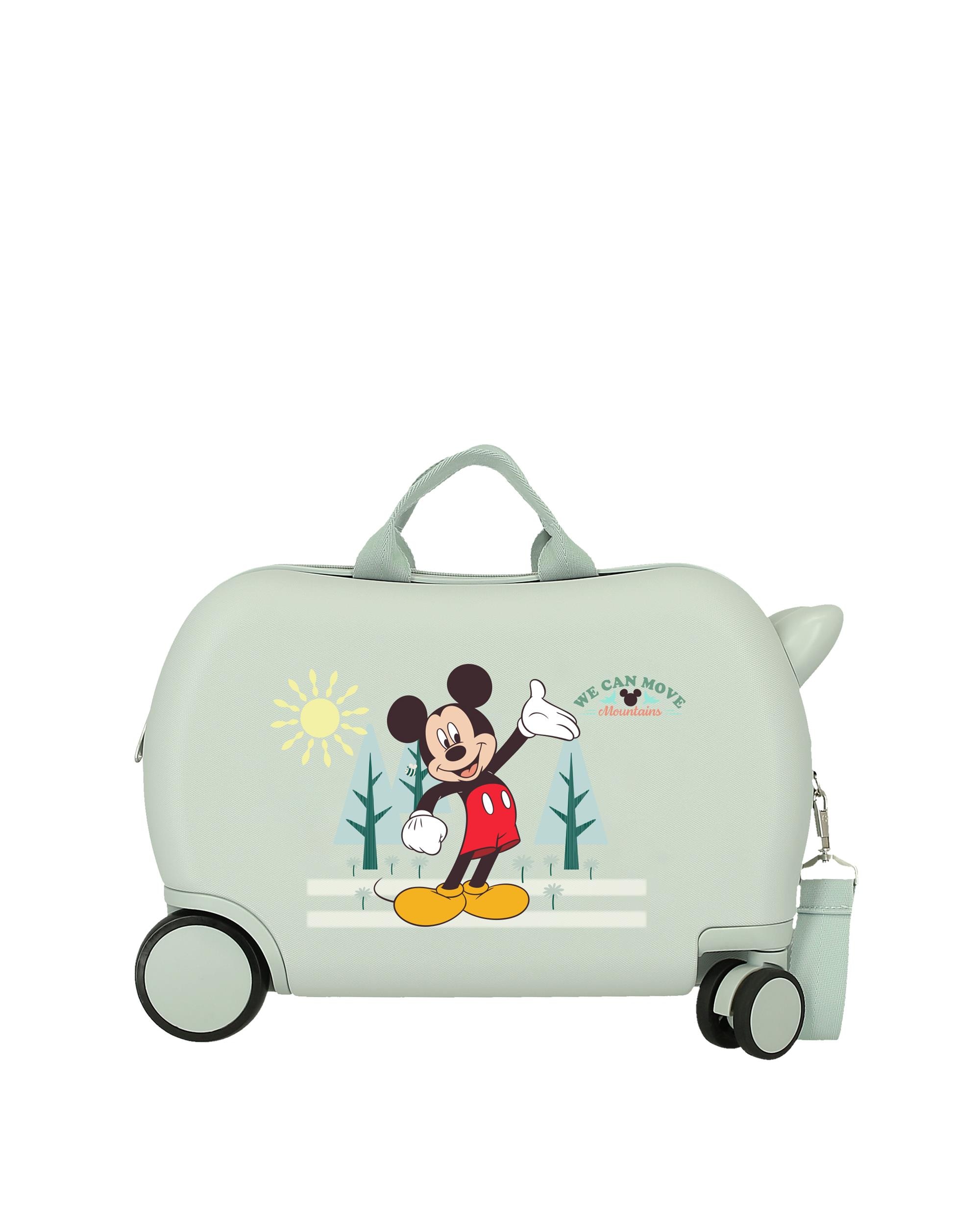Mala Infantil 2 Rodas Multidirecionais Mickey Mountain 28l Verde-1