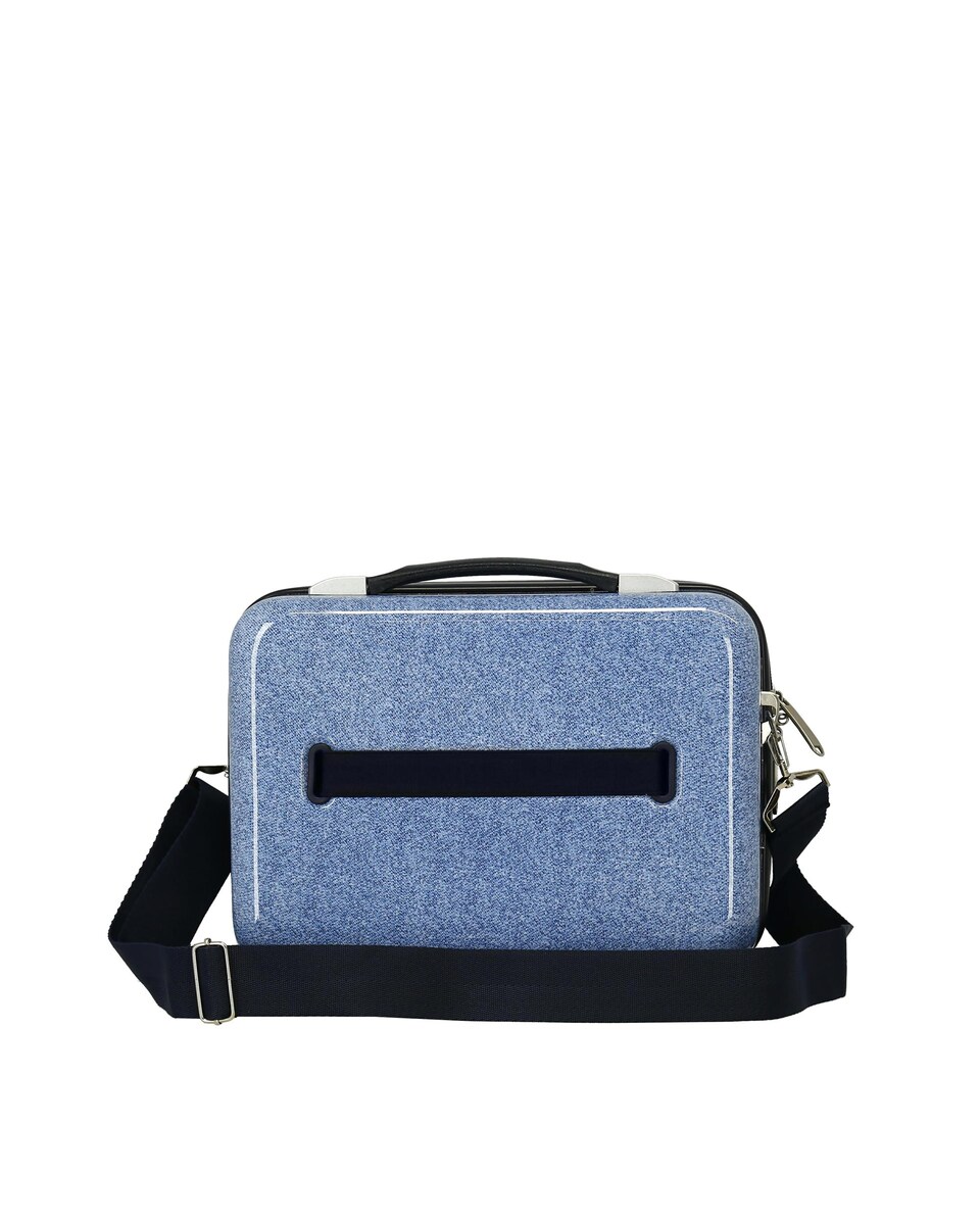 Necessaire em Abs Mickey Mountains Adaptável com Capacidade de 9l em Denim Azul denim-3