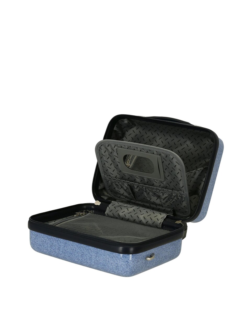 Necessaire em Abs Mickey Mountains Adaptável com Capacidade de 9l em Denim Azul denim-5