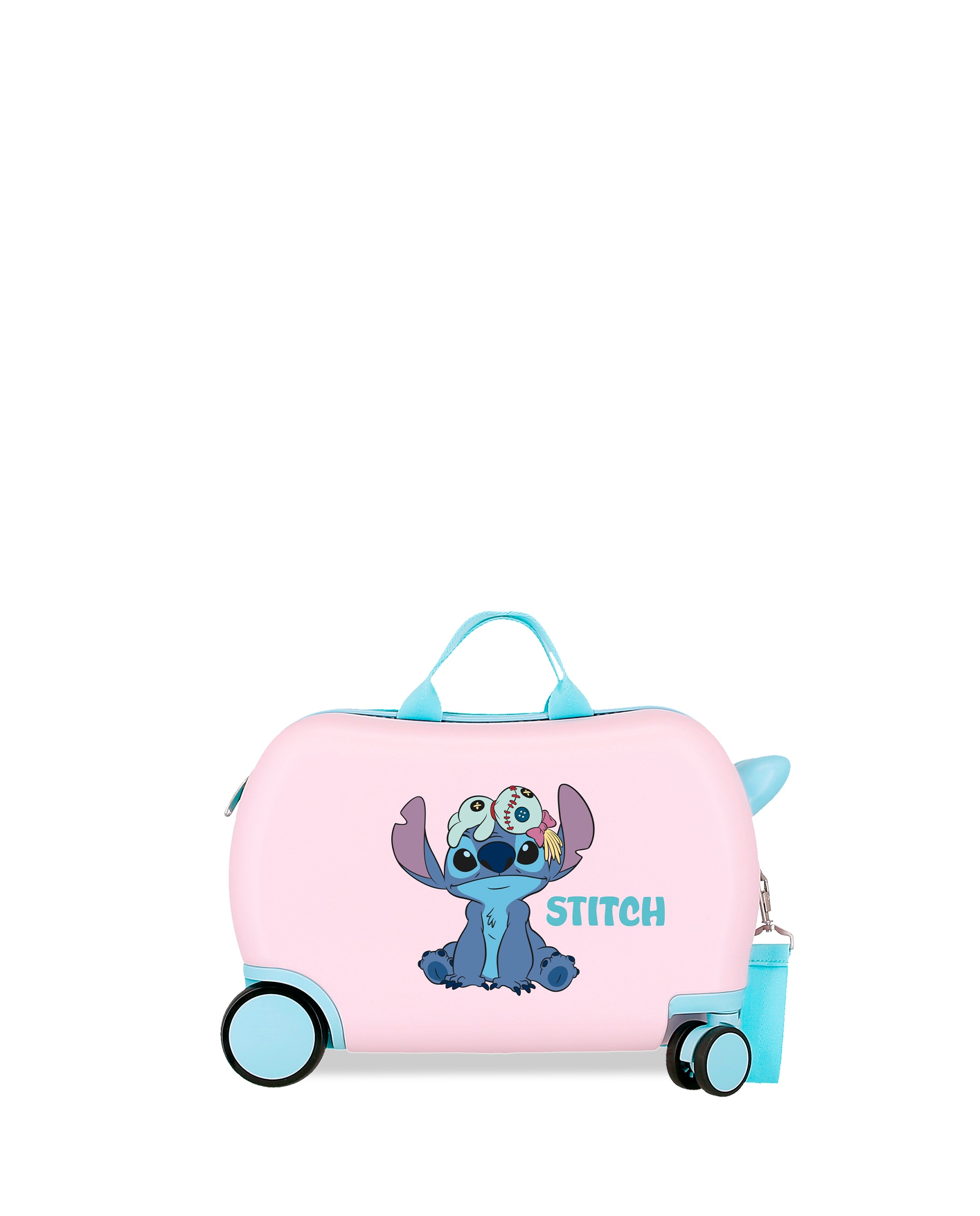 Mala Infantil 2 Rodas Multidirecionais Stitch In The World com Capacidade de 28l em Rosa Rosa-1