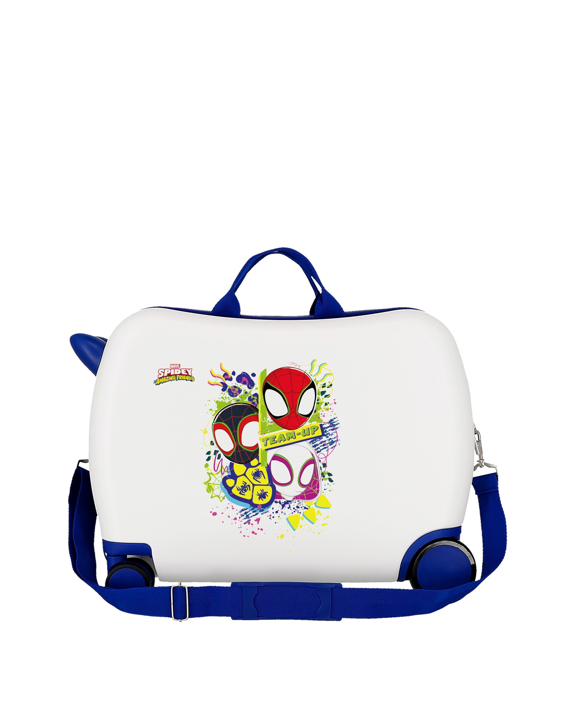 Mala Infantil 2 Rodas Multidirecionais Spidey Together com Capacidade de 38l em Branco Branco-3