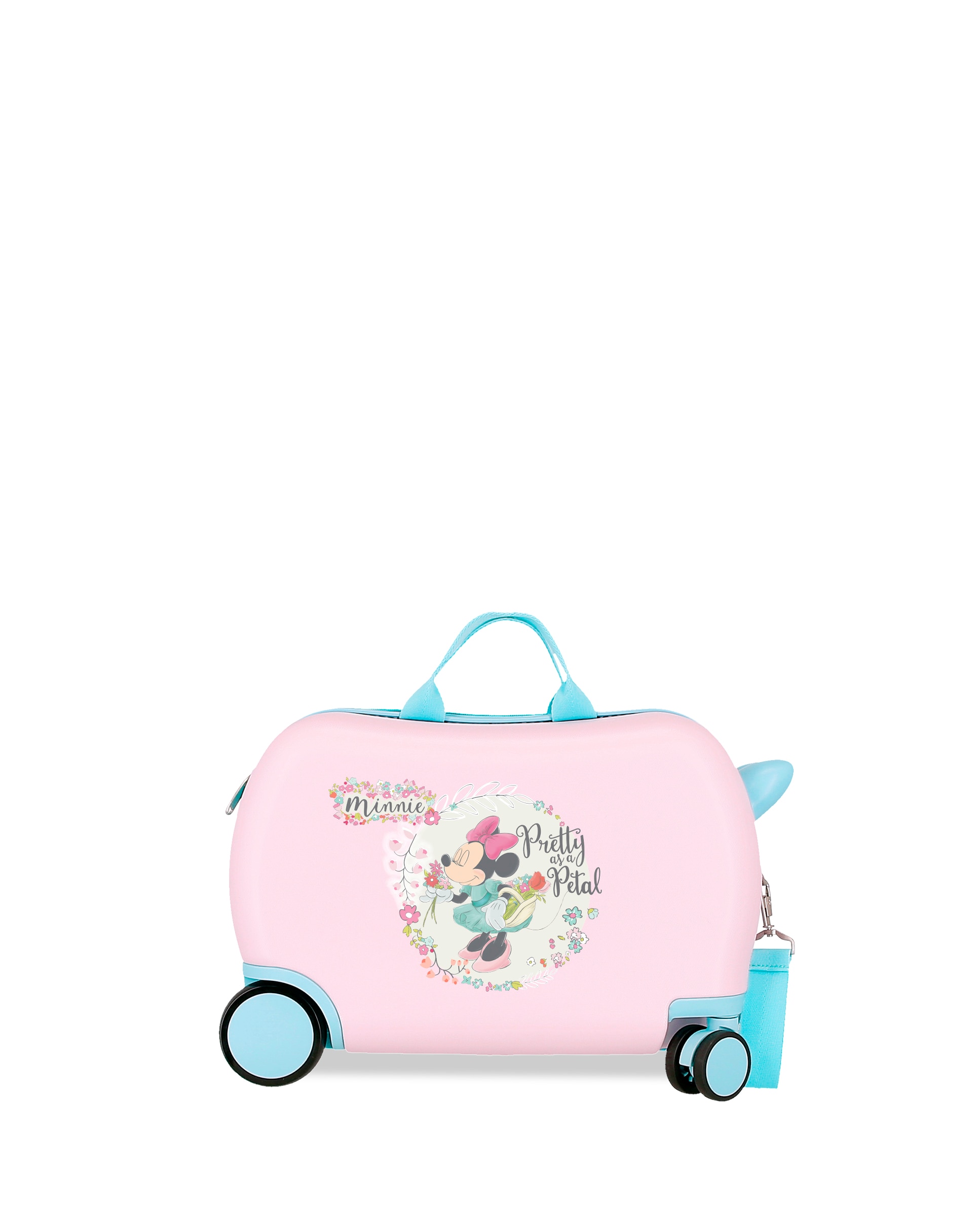 Mala Infantil Minnie Florals Rígida com Capacidade de 28l Rosa-1