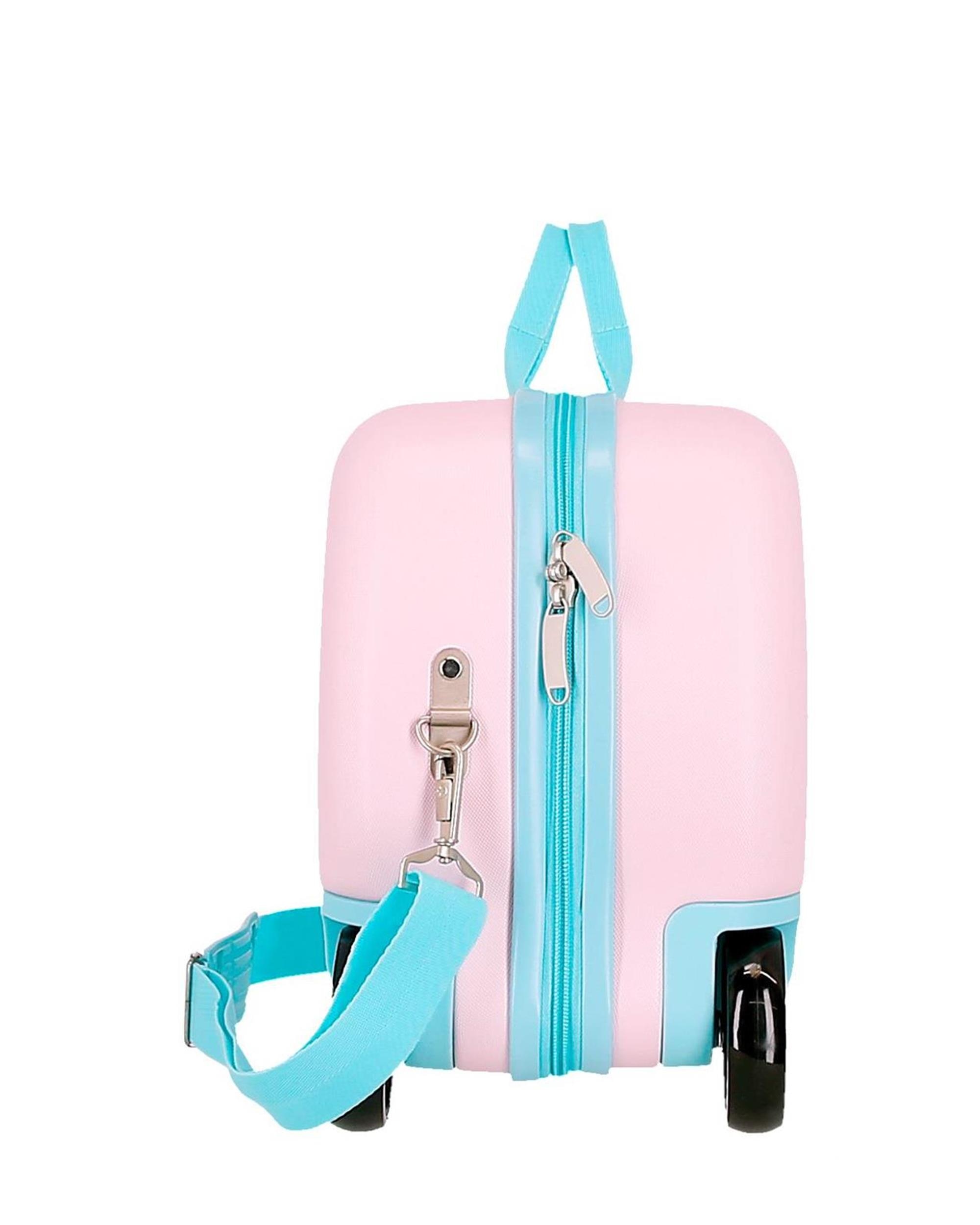Mala Infantil Minnie Florals Rígida com Capacidade de 28l Rosa-2