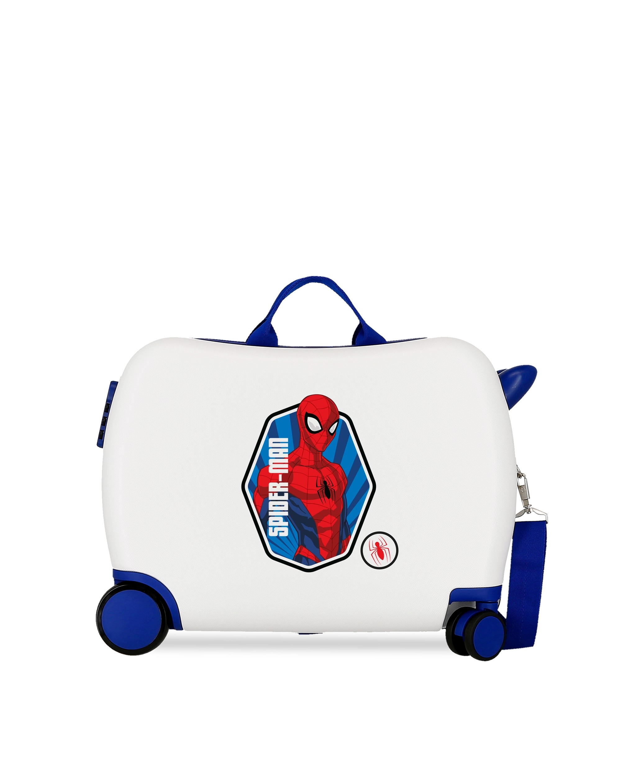 Imagem 0 de Mala Infantil 2 Rodas Multidirecionais Spiderman Brave com Capacidade de 38l em Branco