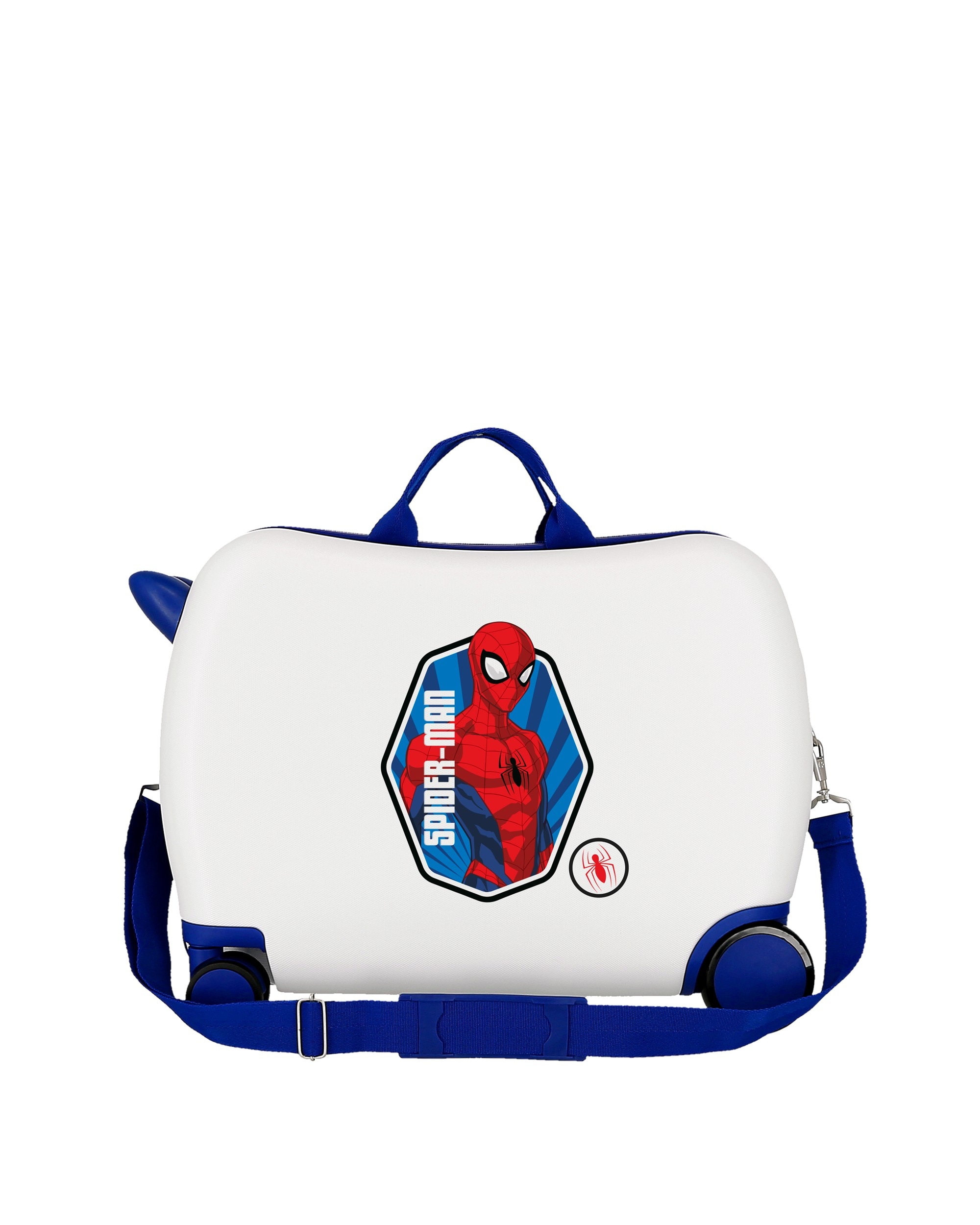 Mala Infantil 2 Rodas Multidirecionais Spiderman Brave com Capacidade de 38l em Branco Branco-3