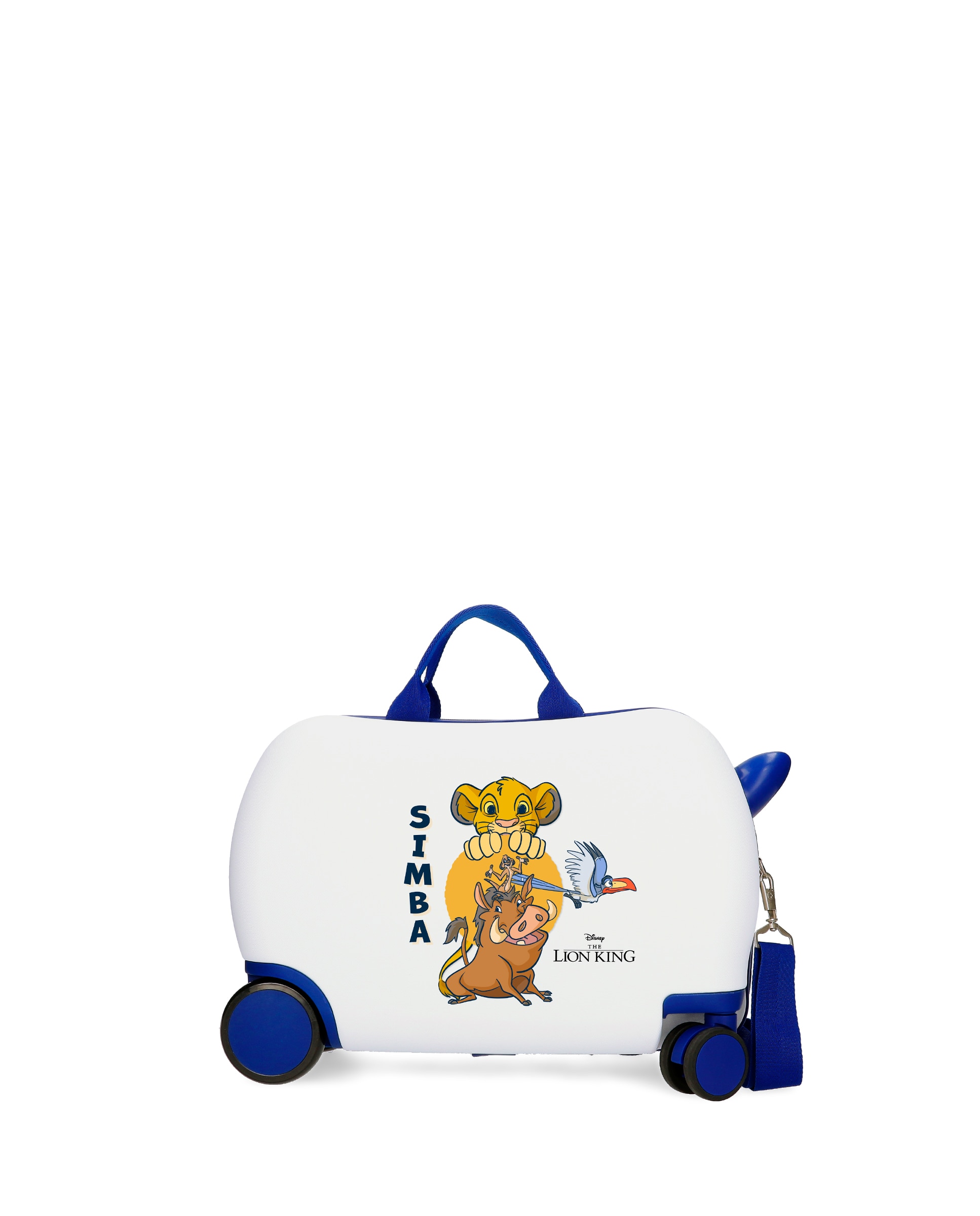 Imagem 0 de Mala Infantil 2 Rodas Multidirecionais o Rei Leão com Capacidade de 24l em Branco