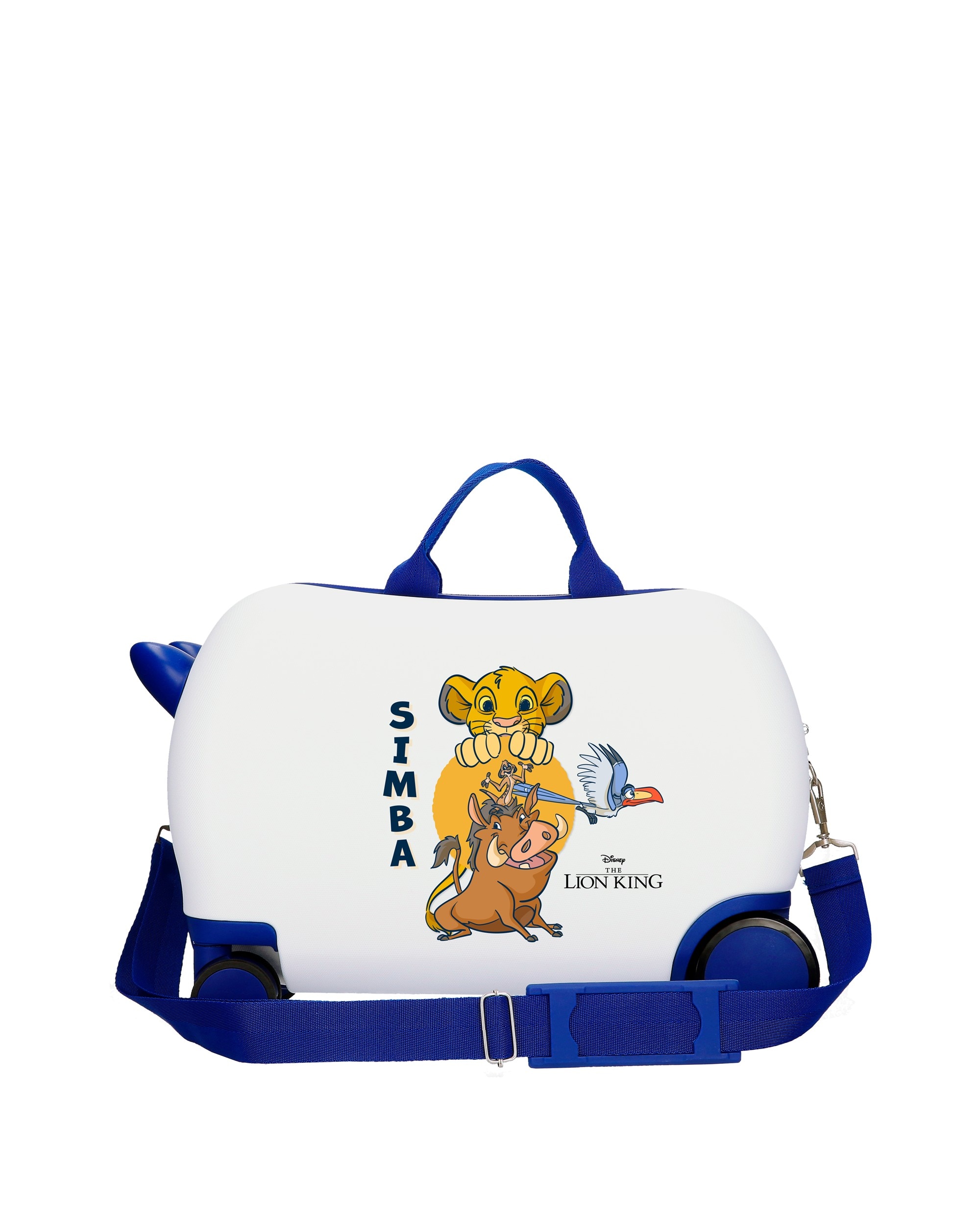 Mala Infantil 2 Rodas Multidirecionais o Rei Leão com Capacidade de 24l em Branco Branco-3