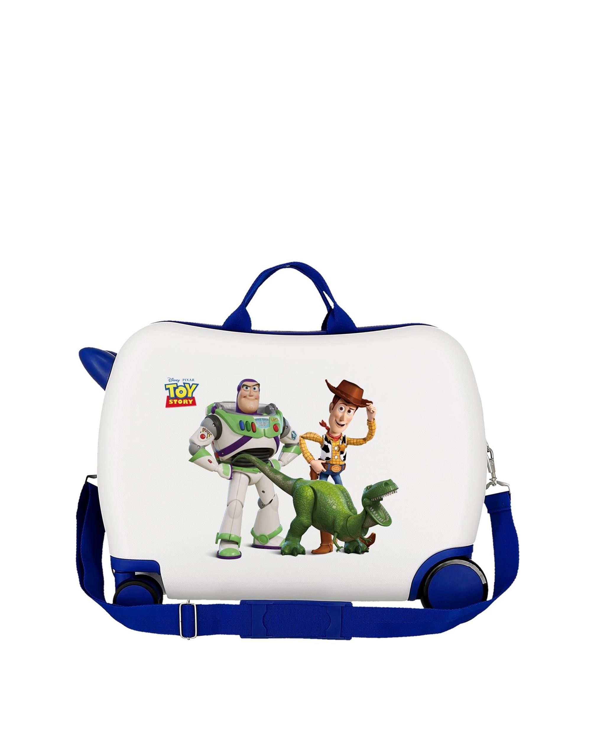 Maleta Infantil 2 Rodas Multidirecionais Toy Story com Capacidade de 38l em Branco Branco-3