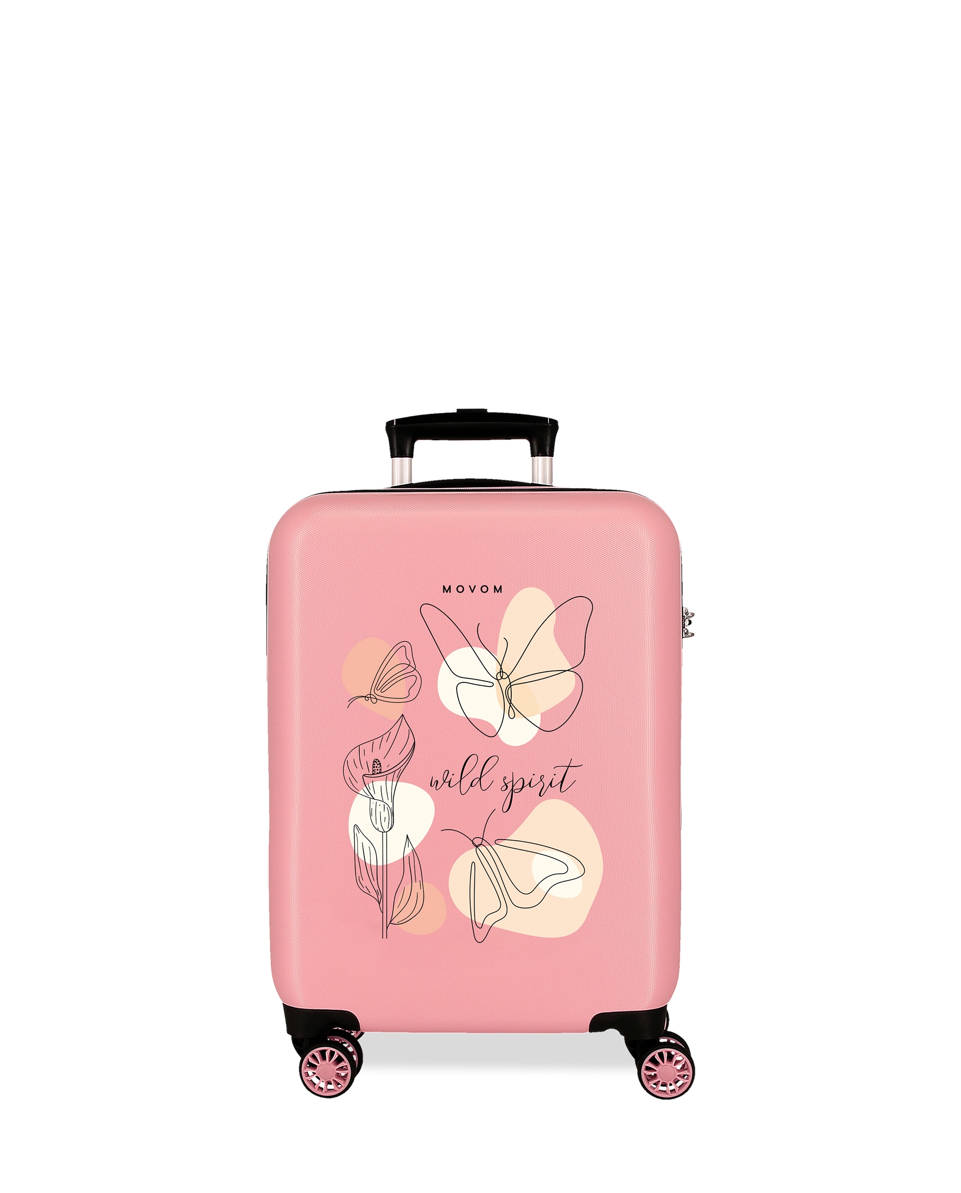 Mala de Cabine Movom Luggage Rígida com Capacidade de 35l em Nude Rosa-1