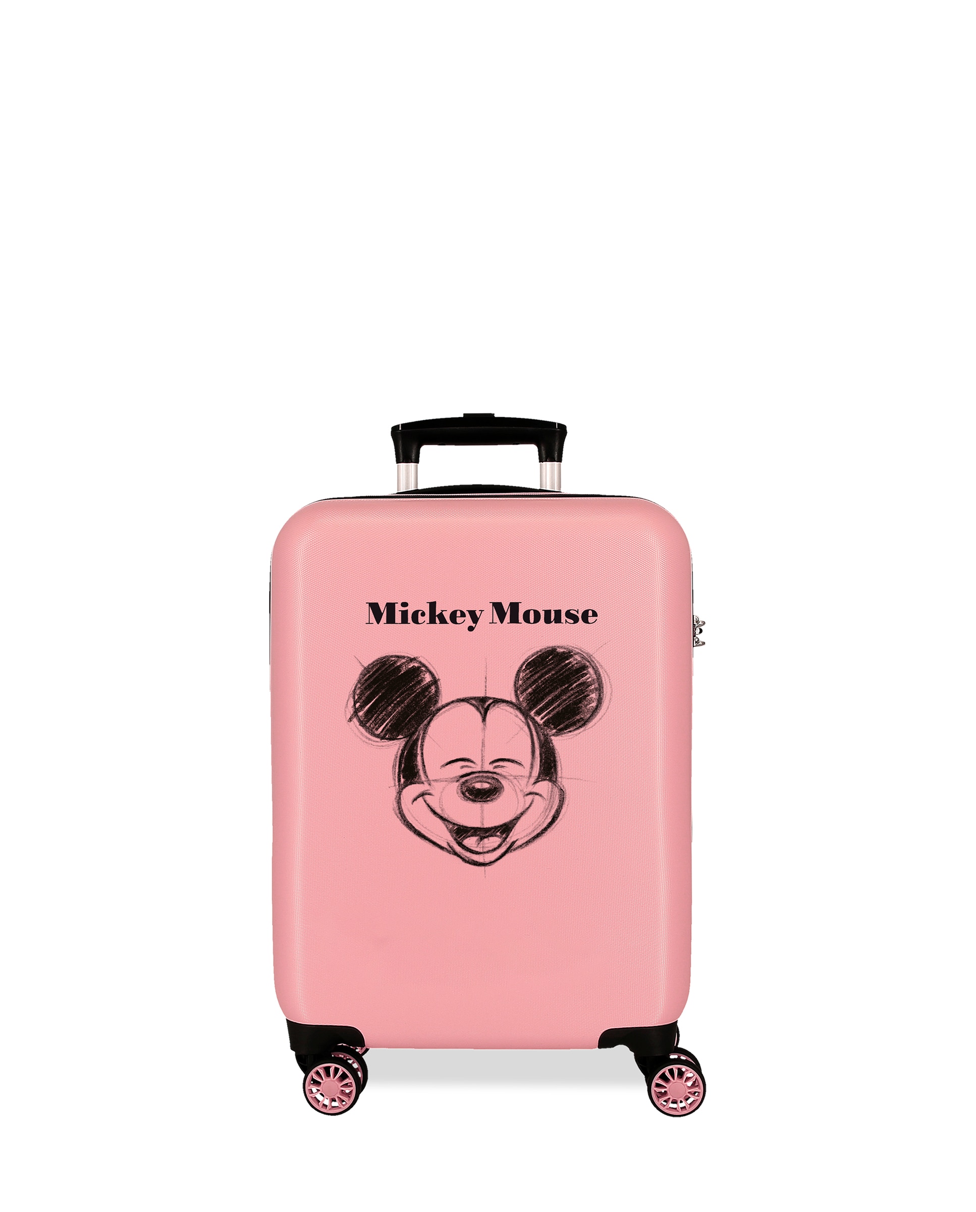 Mala de Cabine Mickey Sketch Rígida com Capacidade de 35l Rosa-1