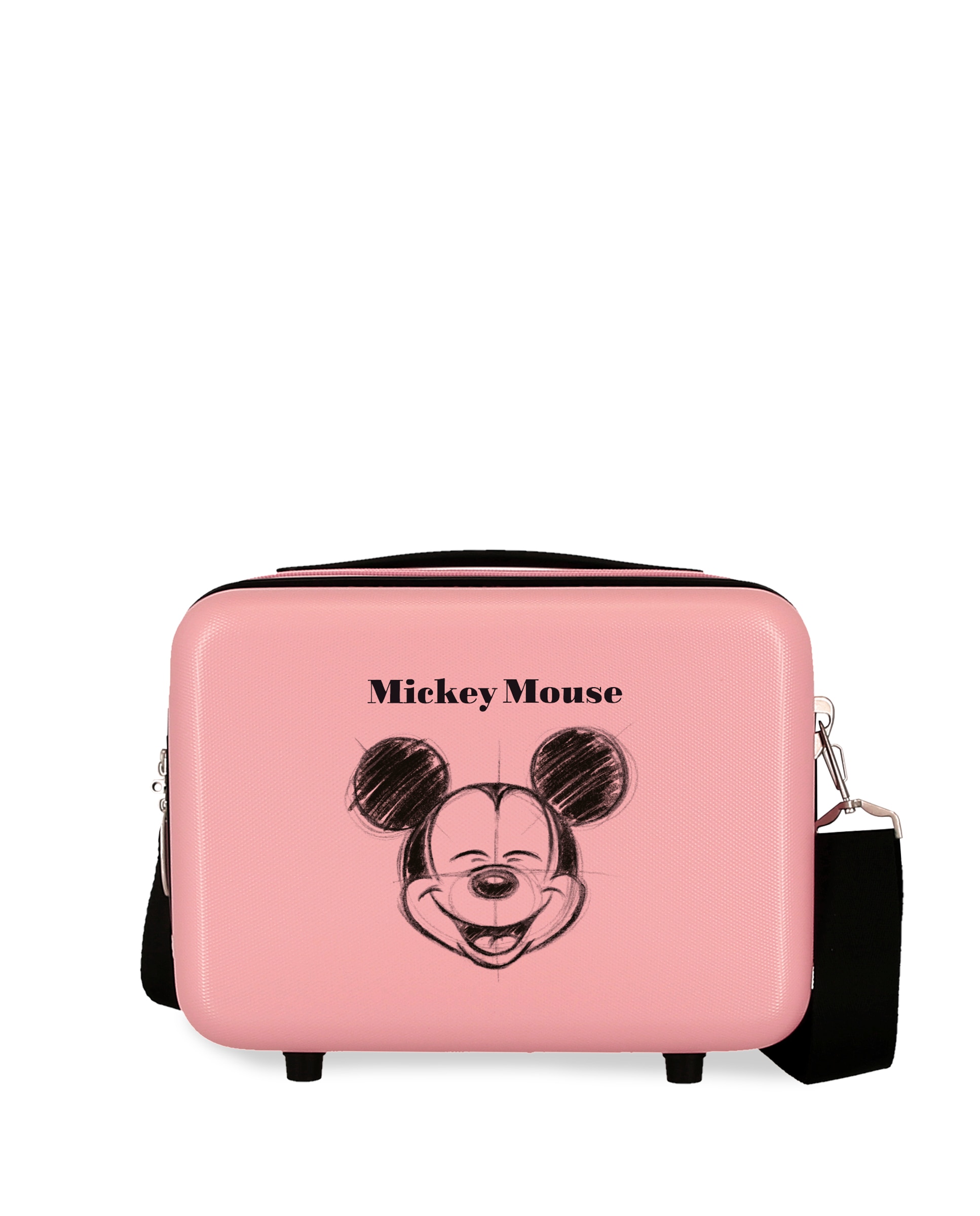 Necessaire Abs Mickey Sketch Adaptável com Capacidade de 9l em Nude Rosa-1