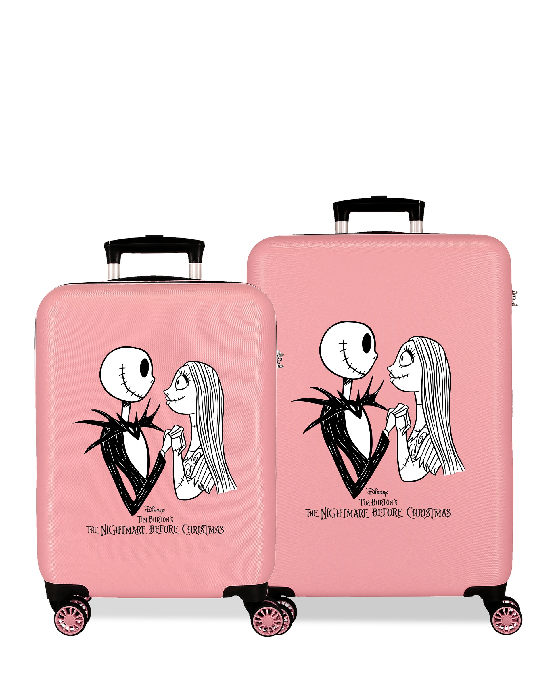 Conjunto de Malas Infantis Mightmare Rígidas com Capacidade de 90l Rosa-1