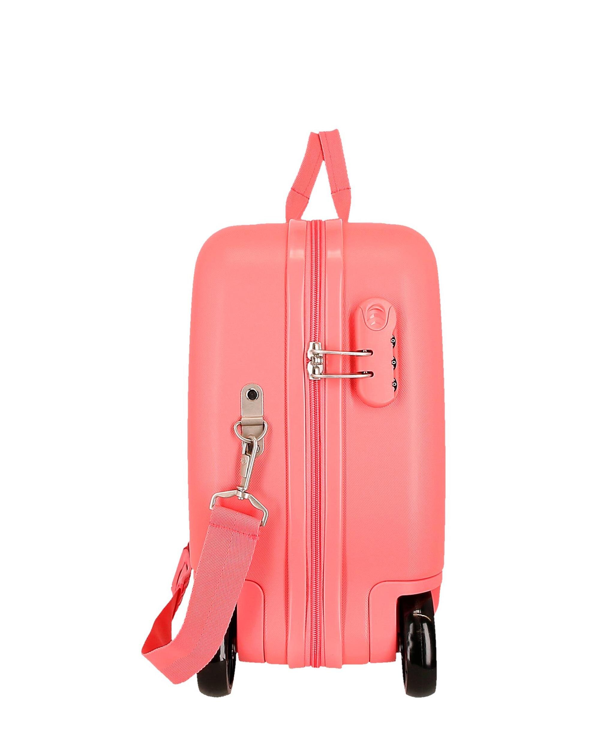 Maleta Infantil 2 Rodas Multidirecionais Inside Out 2 Ansiedade Rígida com Capacidade de 34l Rosa-2