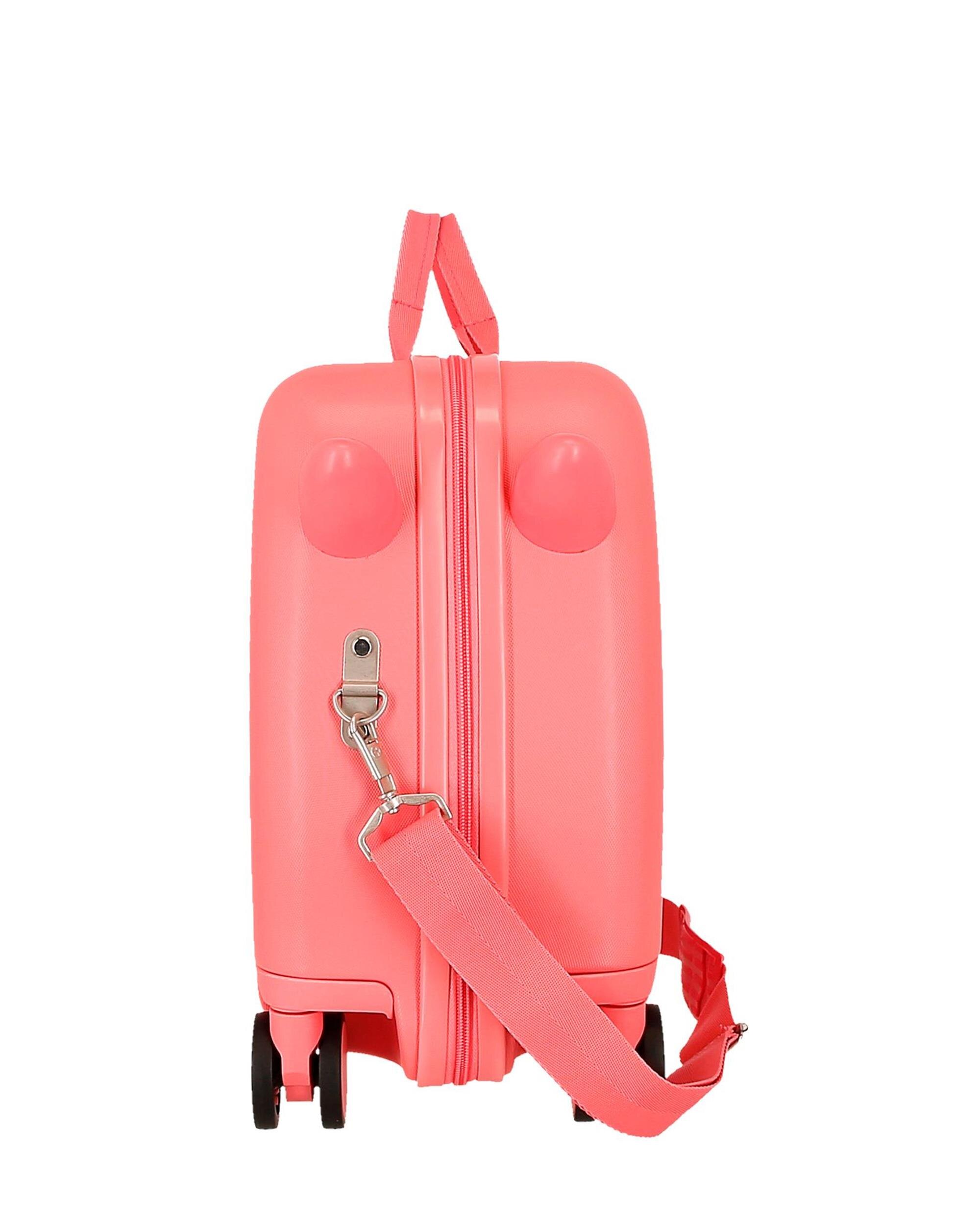 Maleta Infantil 2 Rodas Multidirecionais Inside Out 2 Ansiedade Rígida com Capacidade de 34l Rosa-4