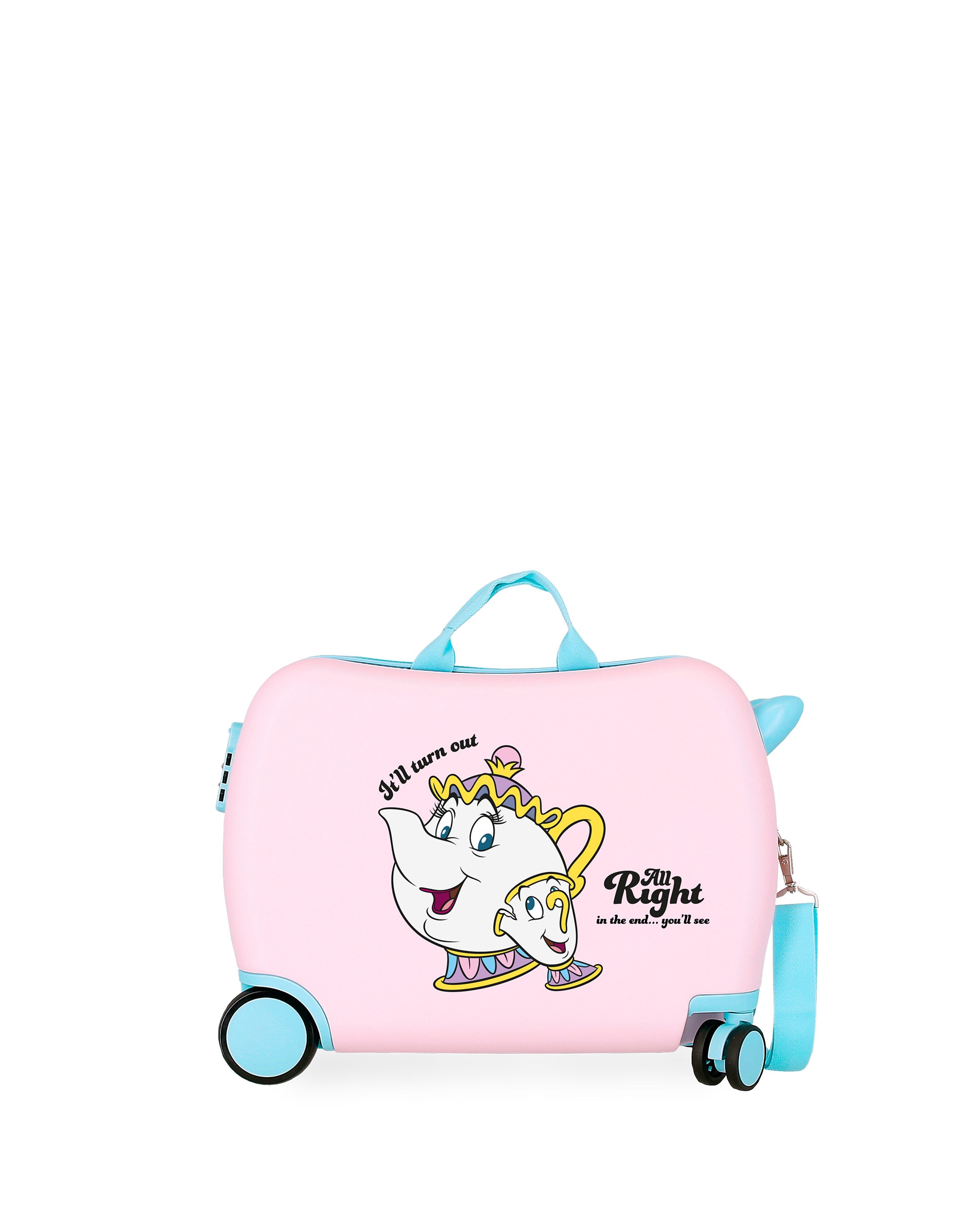 Mala Infantil 2 Rodas Multidirecionais All Right com Capacidade de 34l em Rosa Rosa-1