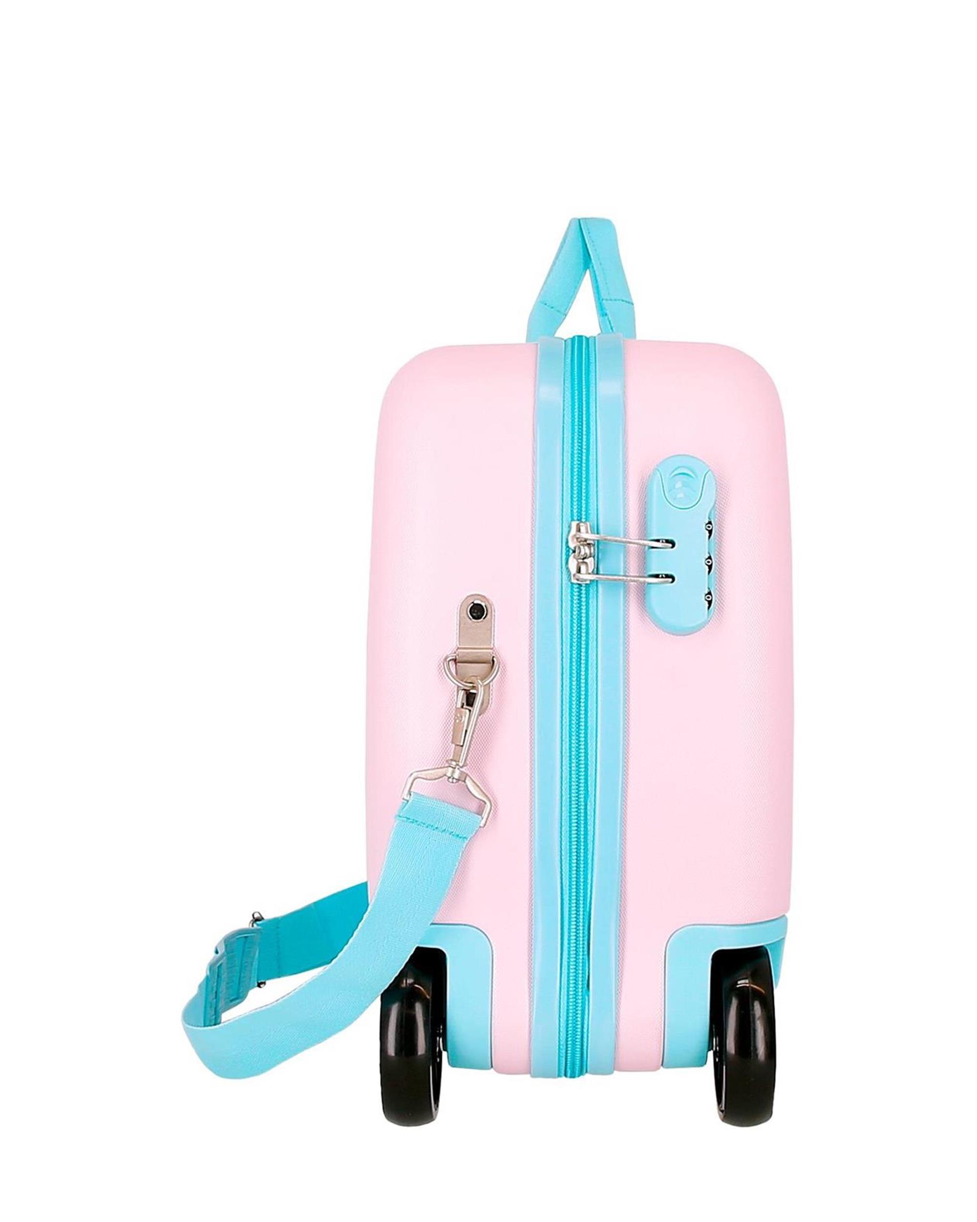 Mala Infantil 2 Rodas Multidirecionais All Right com Capacidade de 34l em Rosa Rosa-2
