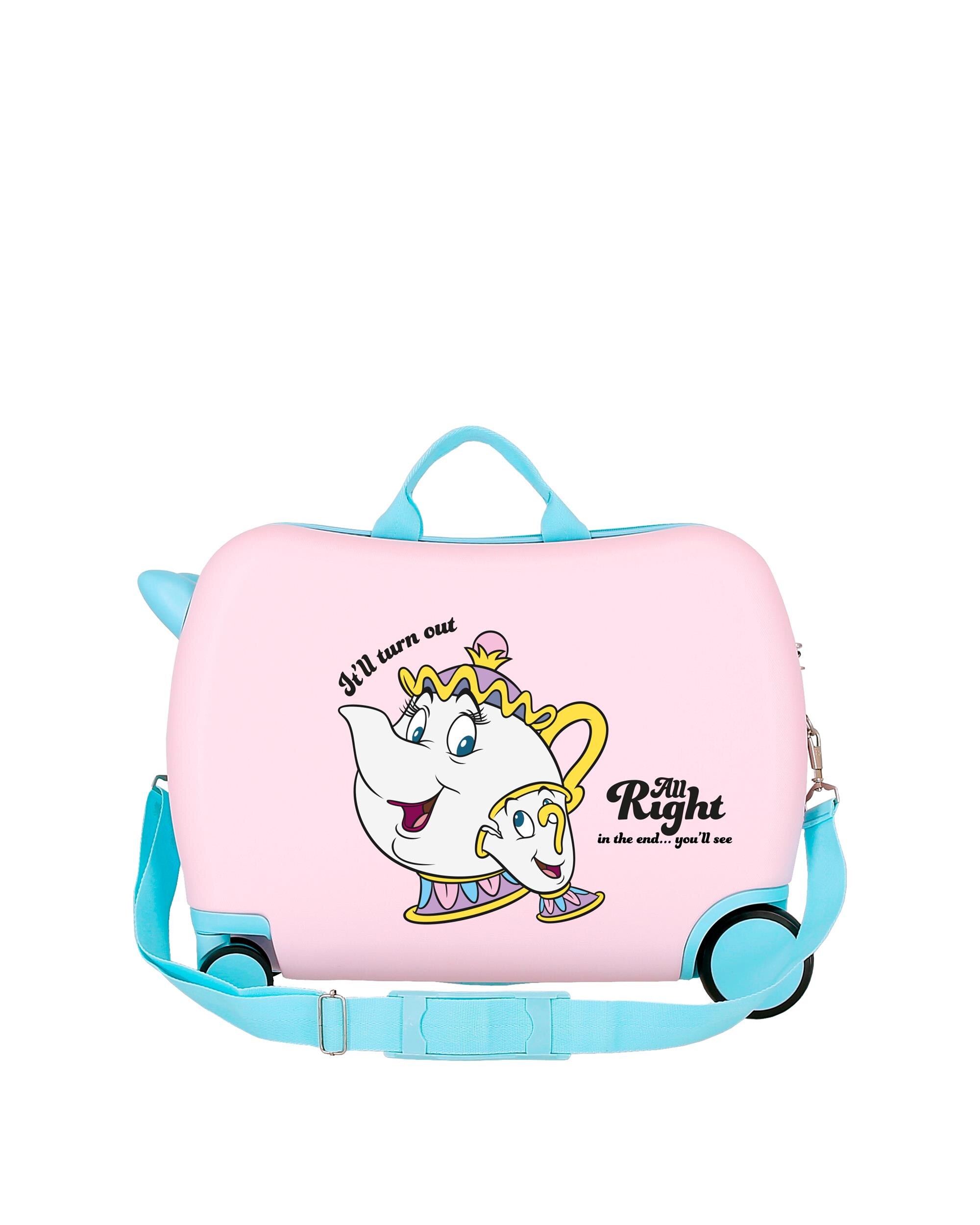 Mala Infantil 2 Rodas Multidirecionais All Right com Capacidade de 34l em Rosa Rosa-3