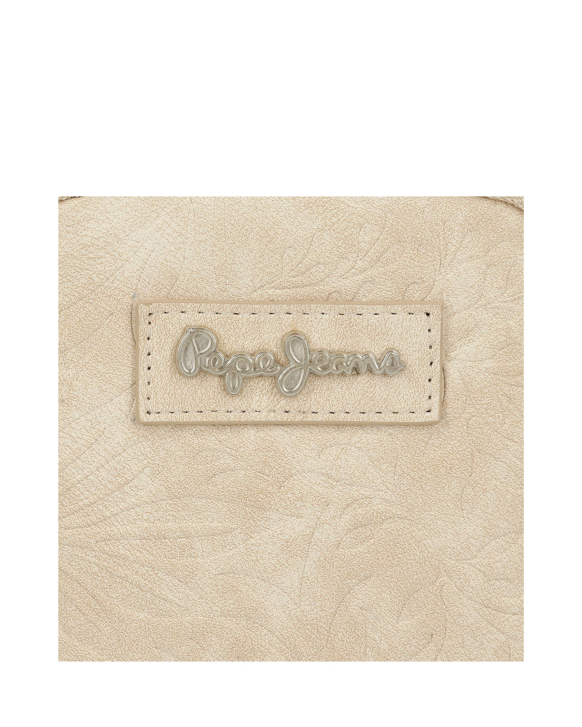Necessaire Pepe Jeans Jana de Dois Compartimentos com Alça Lateral em Azul-claro Ouro-6