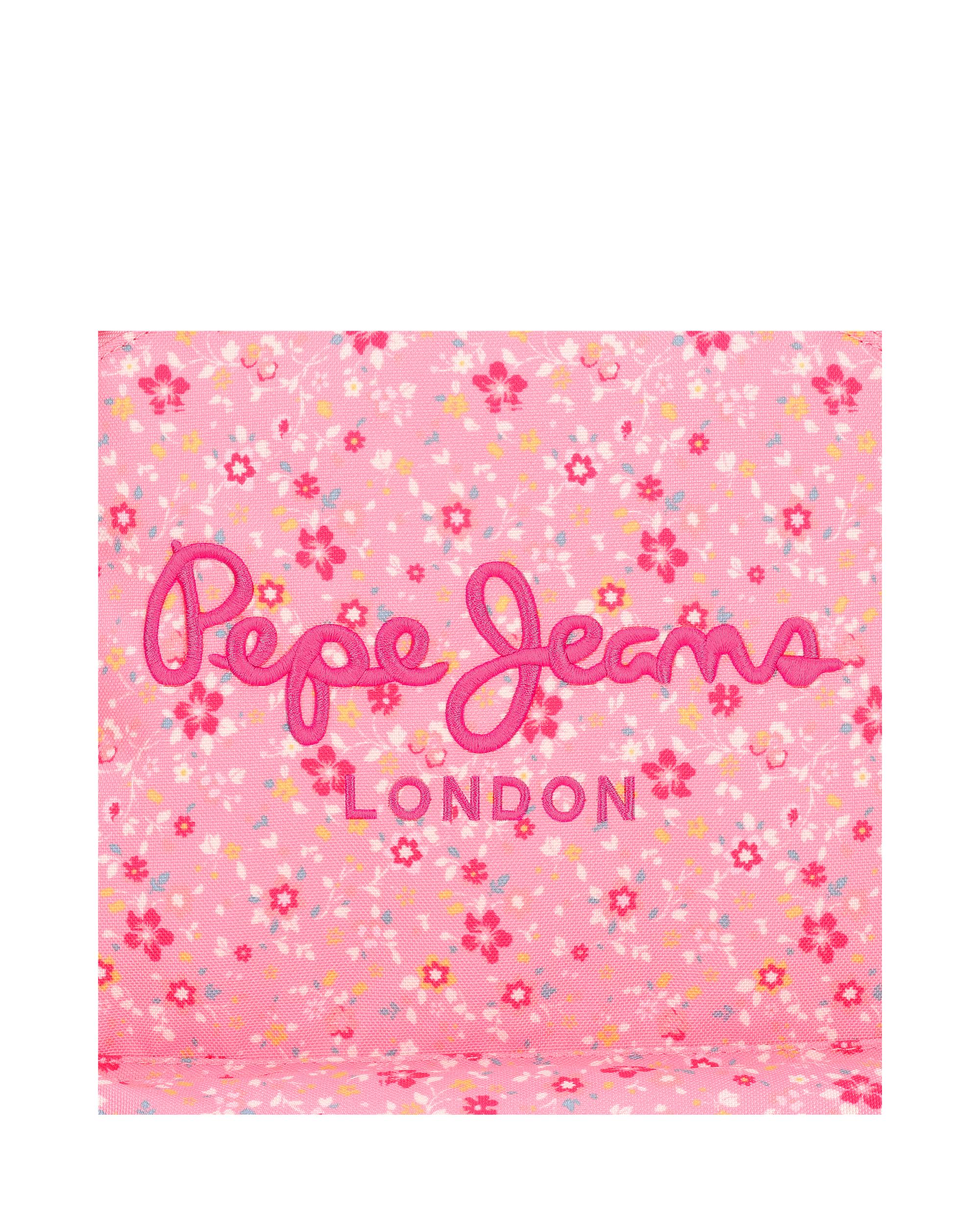 Necessaire Pepe Jeans Alenka de Dois Compartimentos com Alça Lateral em Rosa Rosa-6