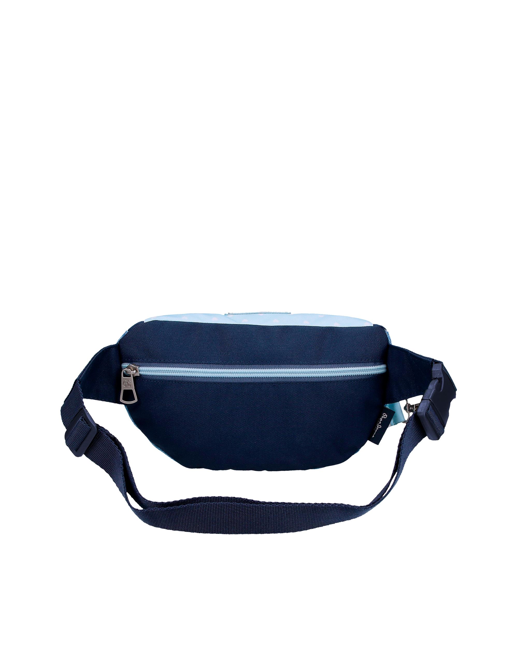 Bolsa de Cintura Noni Denim com Correia Ajustável em Azul Azul-2