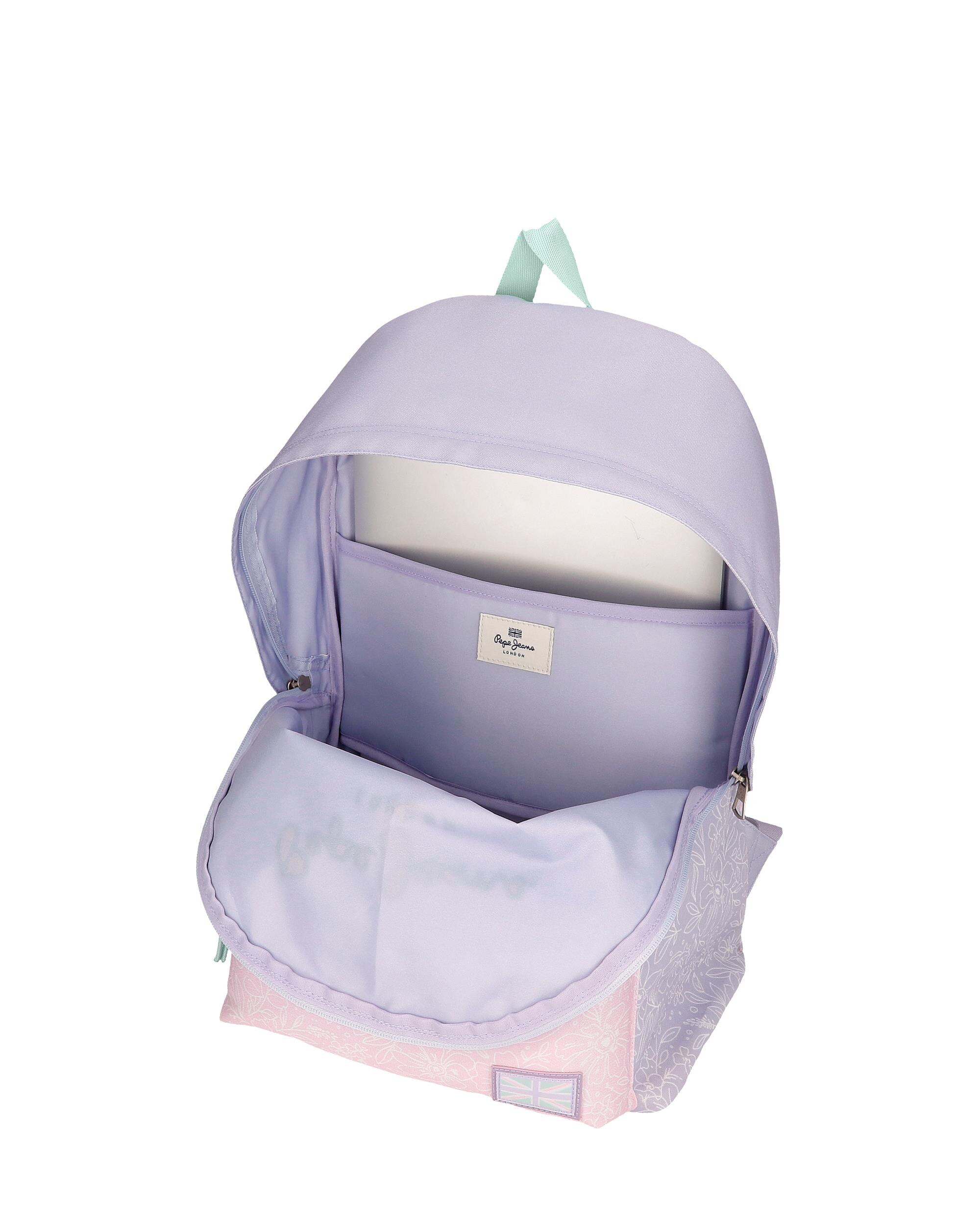 Mochila Renata 42 Cm com Saída de Áudio Roxo-4