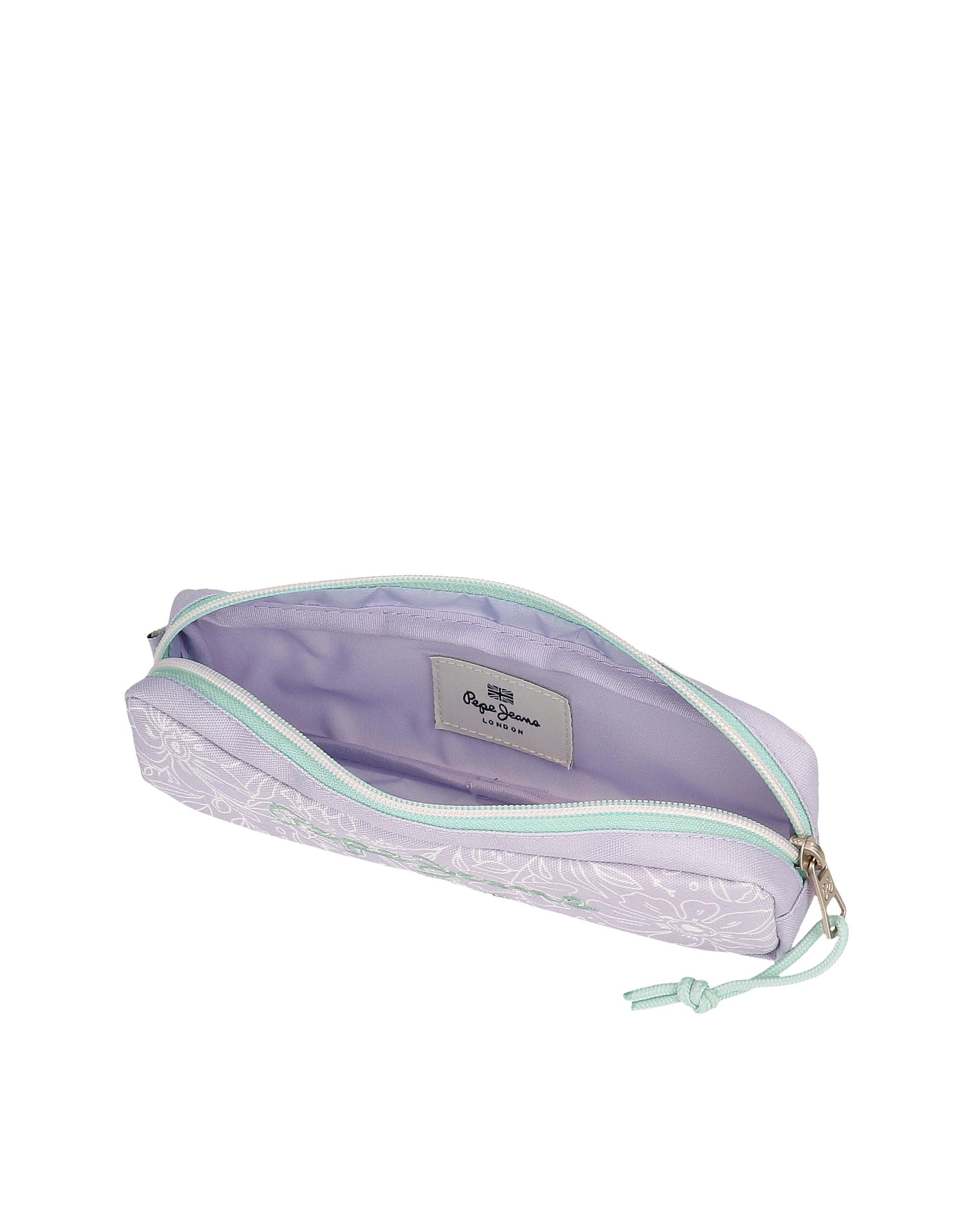 Estojo Renata com Fecho Zip Roxo-4