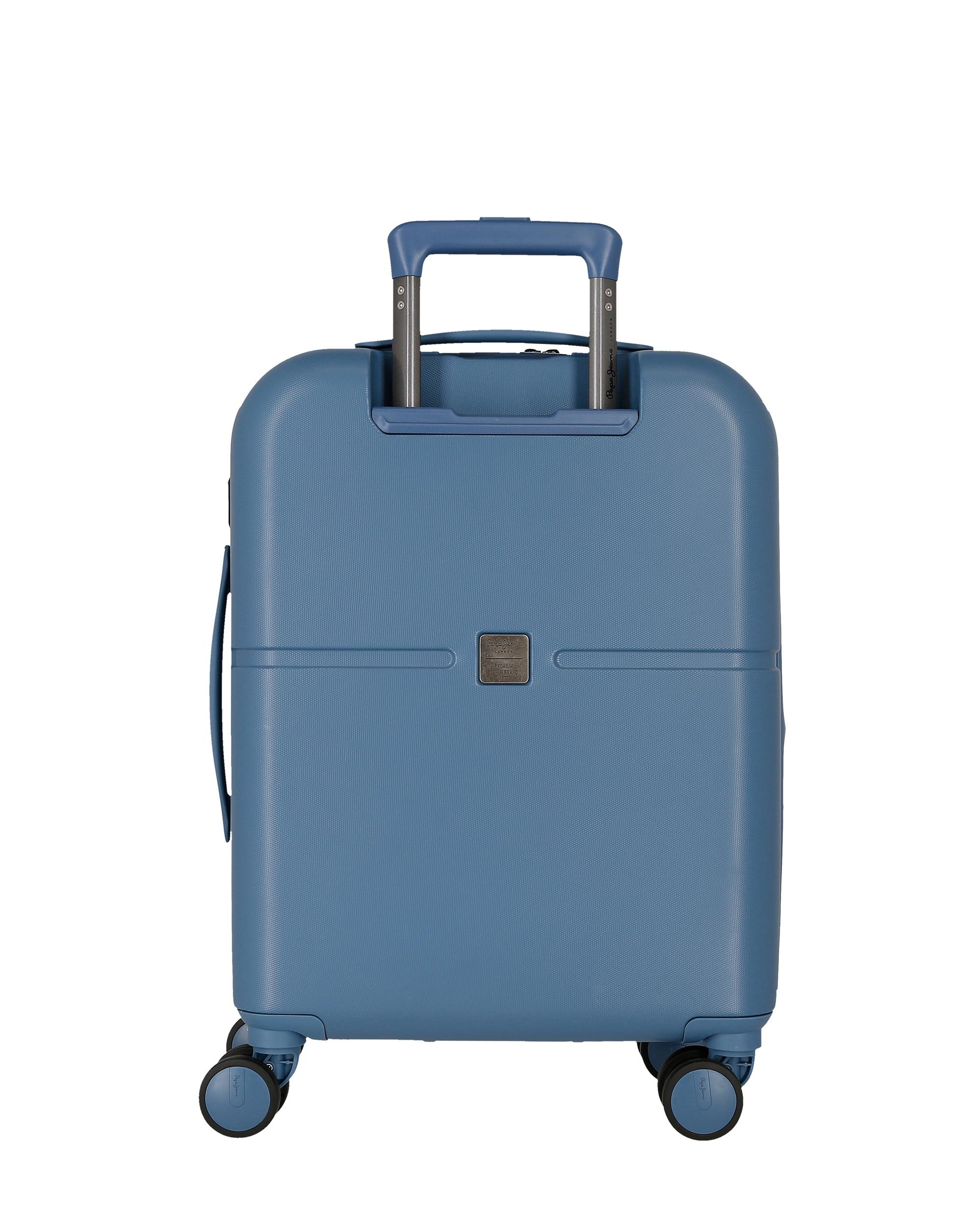 Conjunto de Malas (cabine e Média) Accent Rígidas com Capacidade de 116l Azul-3