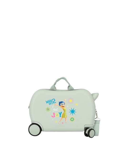 Imagem 0 de Maleta Infantil 2 Rodas Multidirecionais Inside Out 2 Alegria com Capacidade de 24l em Verde Menta