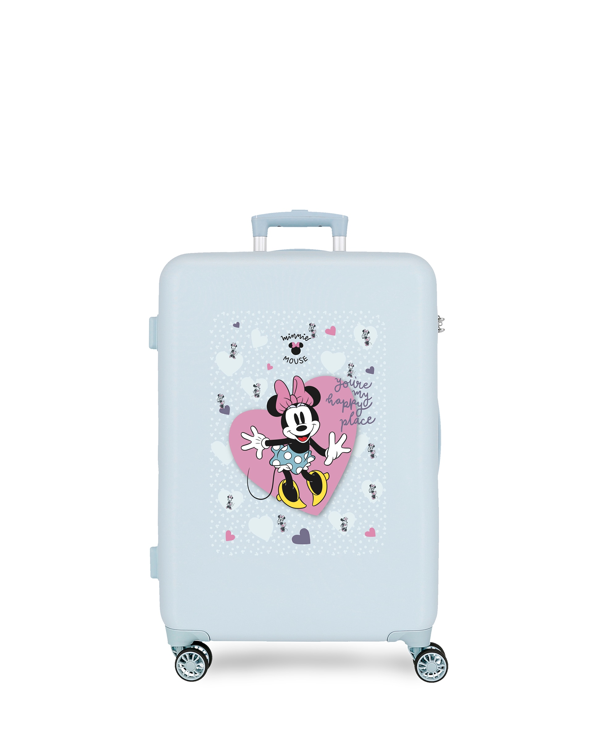 Mala Média Minnie My Happy Place Rígida 56l em Azul-claro Azul-1