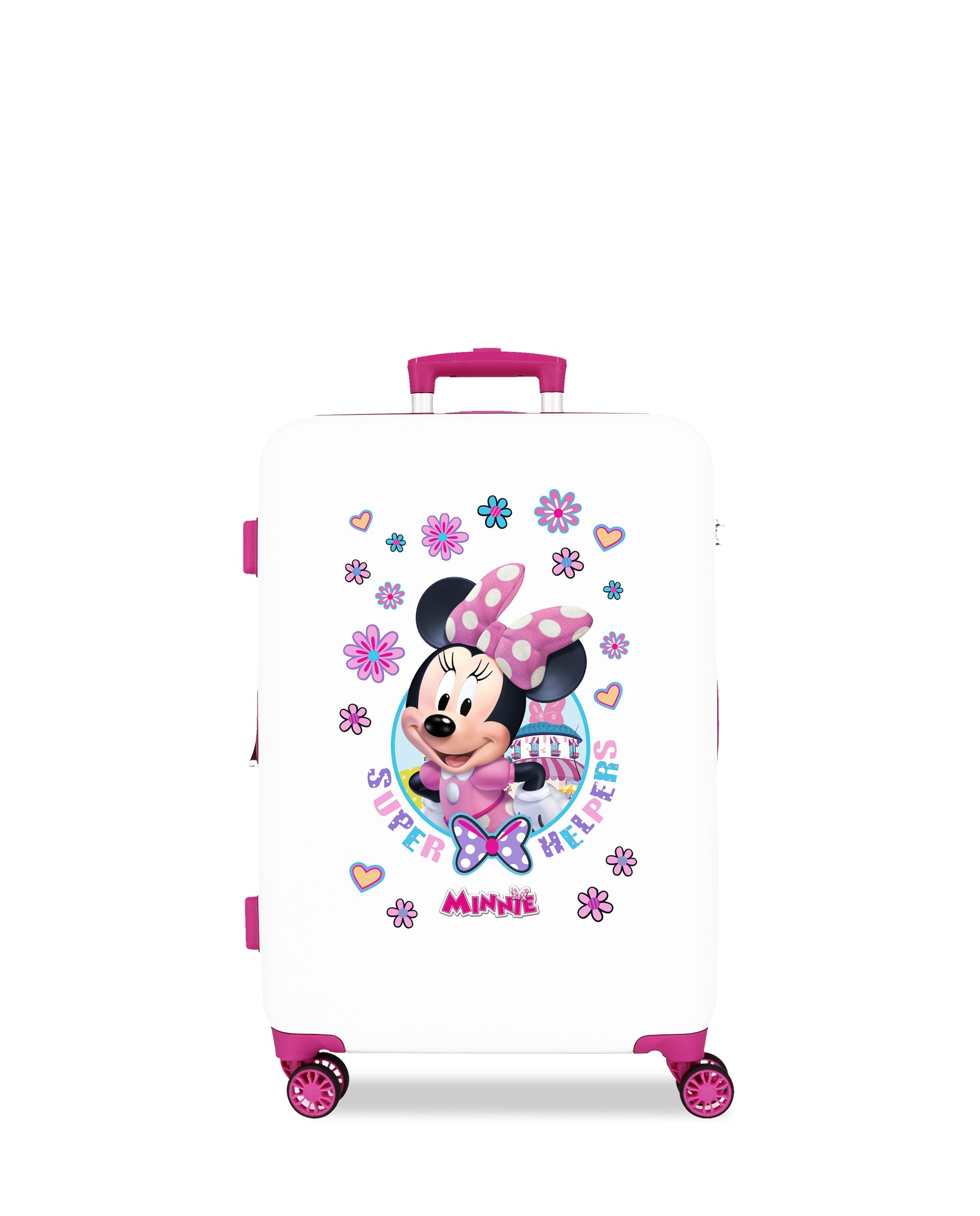 Mala Média Minnie Happy Helpers Rígida 56l em Branco Branco-1