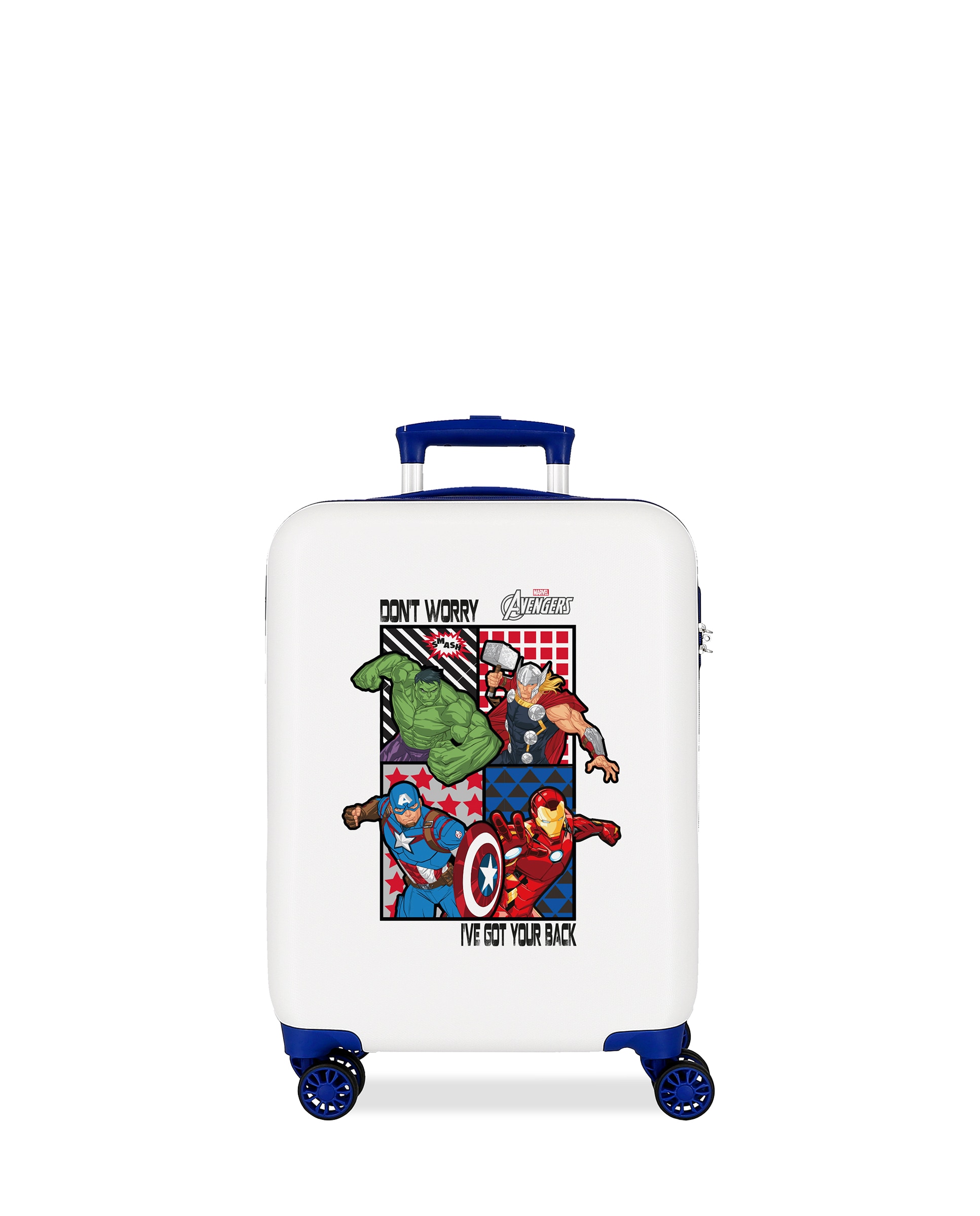 Mala de Cabine All Avengers Rígida com Capacidade de 35l Branco-1