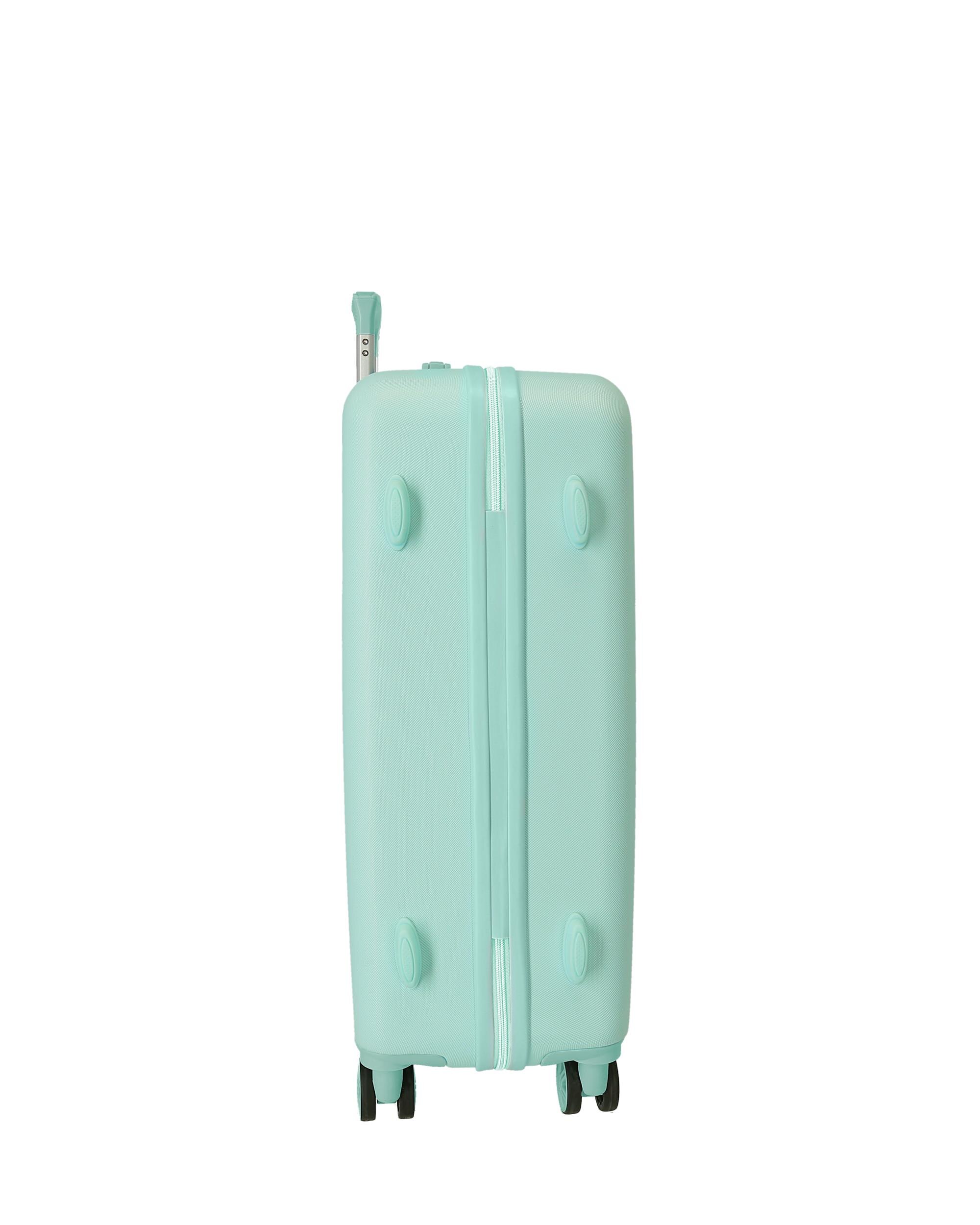 Mala Média Stitch Adorable Moods Rígida 56l em Turquesa Azul-4